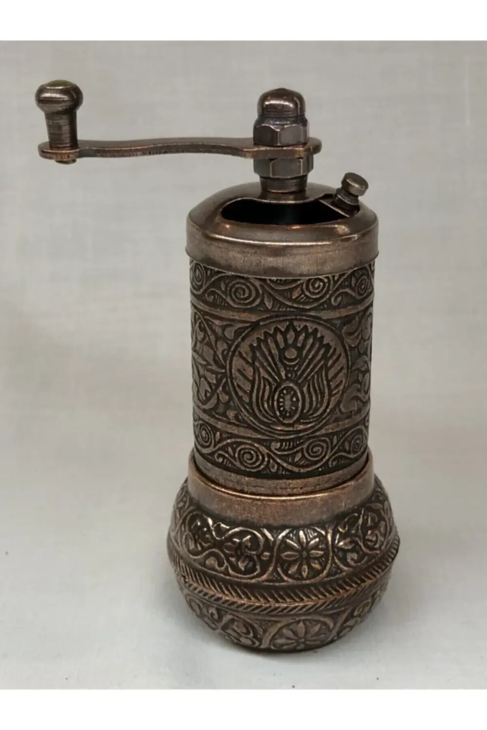 Antik Bakır Renkli Dekor Osmanlı Tarzı Metal Döküm El Yapımı Kara