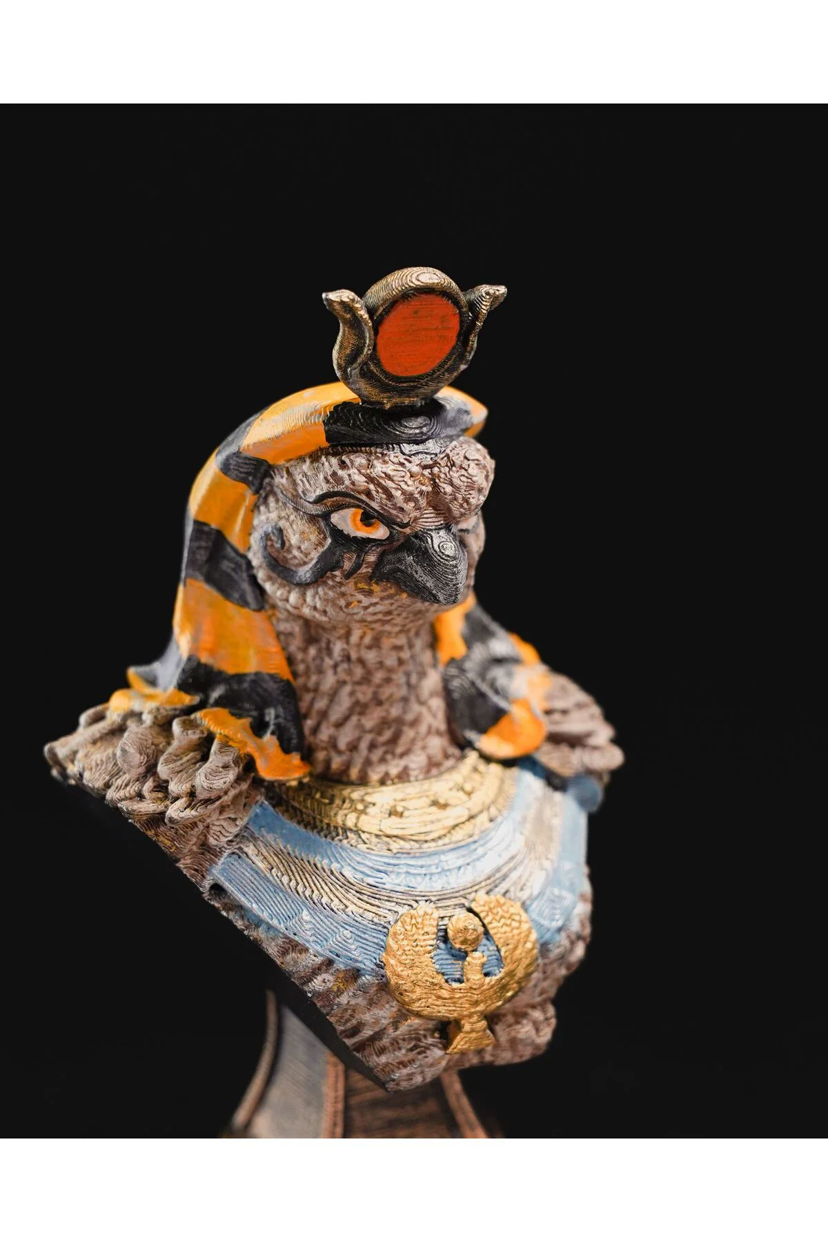 Antik Mısır Güneş Tanrısı - RA Büst 20 Cm (DEV BOY)