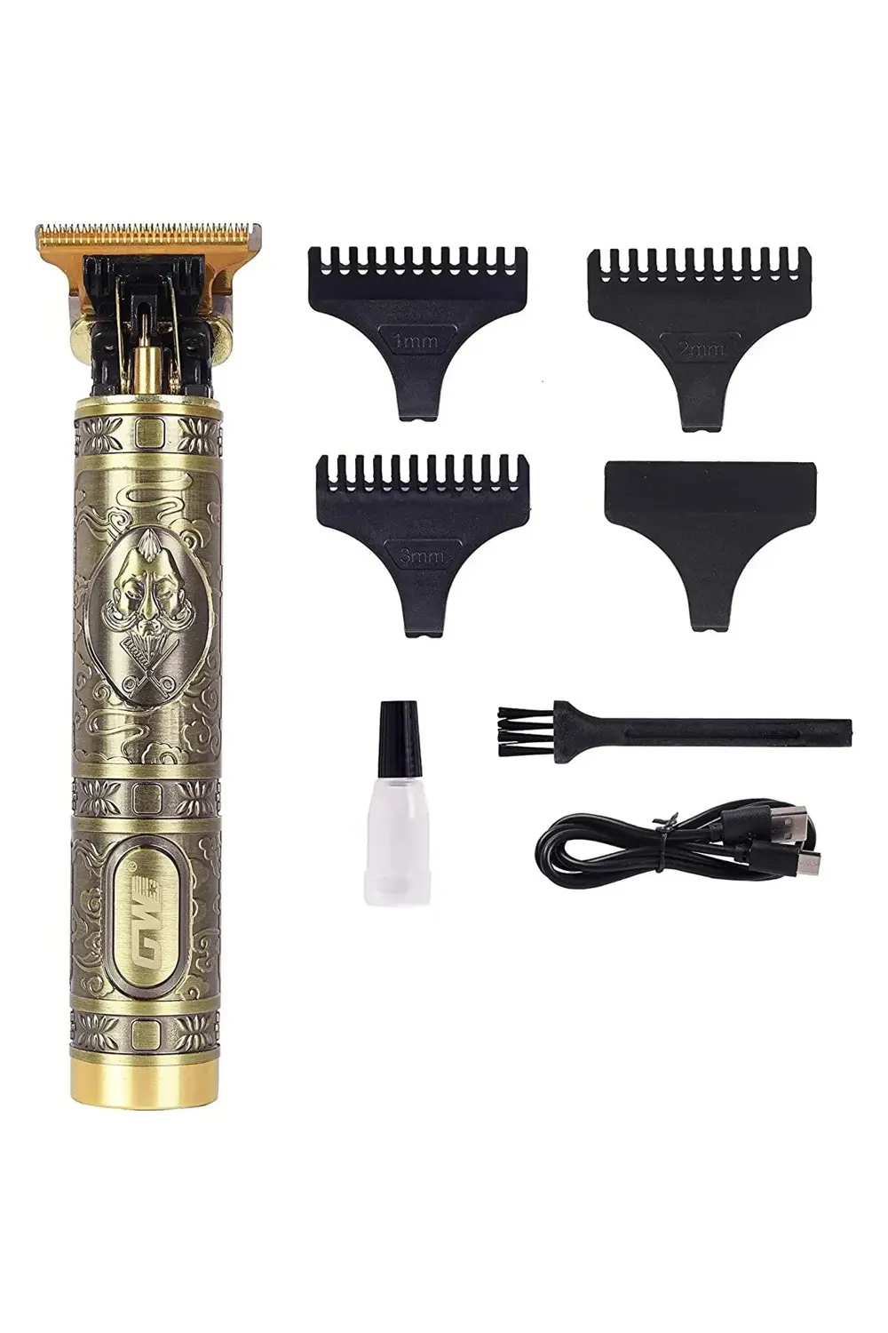 Antik Sarı Renkli 190 Gram Pratik Metal Saç Sakal Ense Profesyone