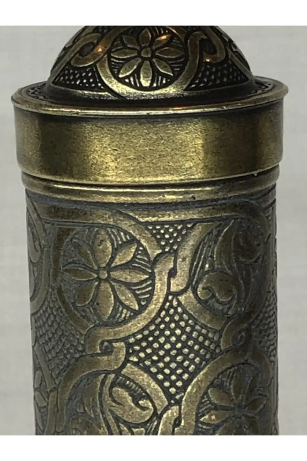 Antik Yeşil Kahve Öğütücü Osmanlı Eskitme Sitili Büyük Boy Karabi