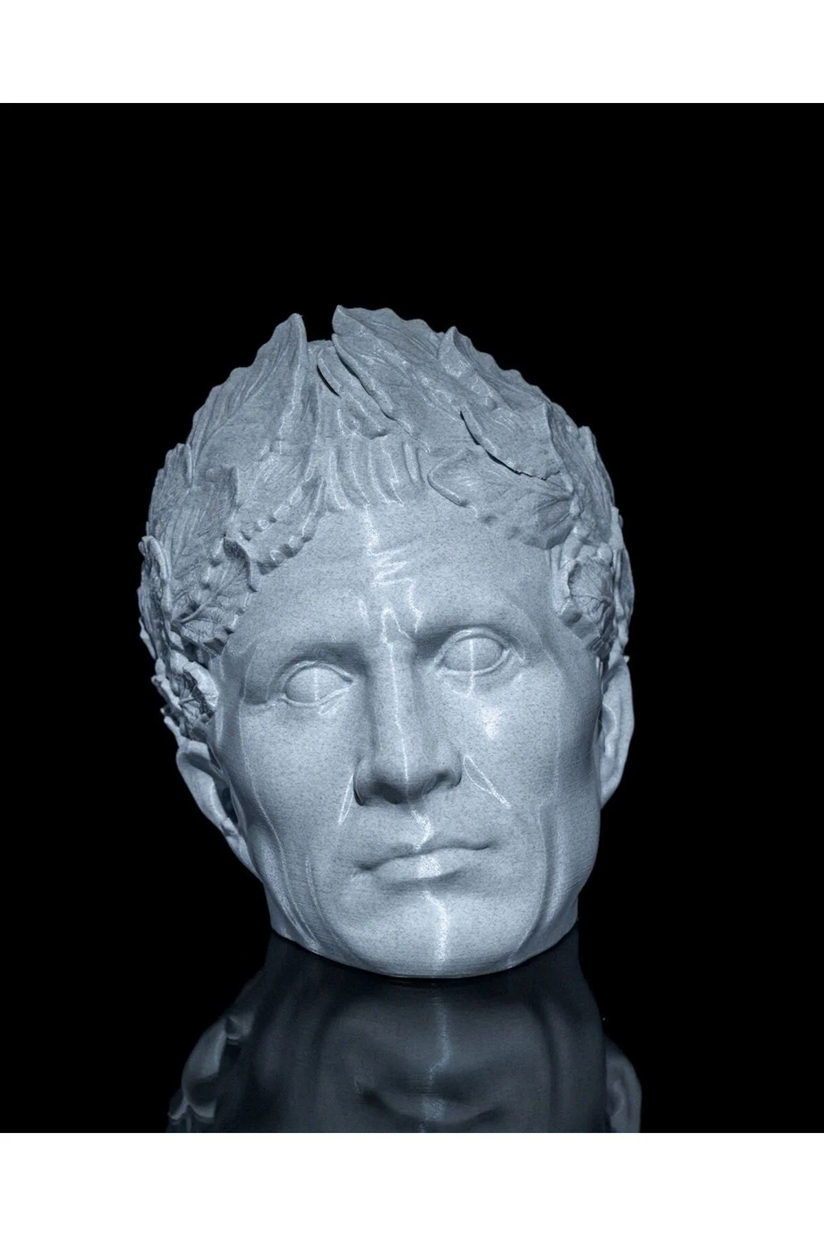Antik Yunan Çok Amaçlı Büst Kulaklık Standı Büyük Boy 21 CM