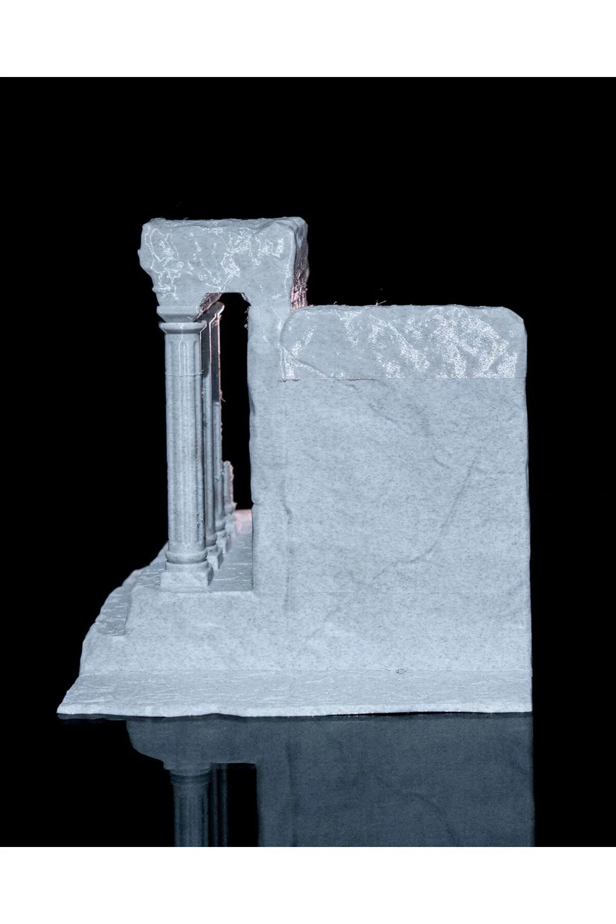 Antik Yunan Roma Sütün Dekoratif 3'lü Kitap Desteği 15CM