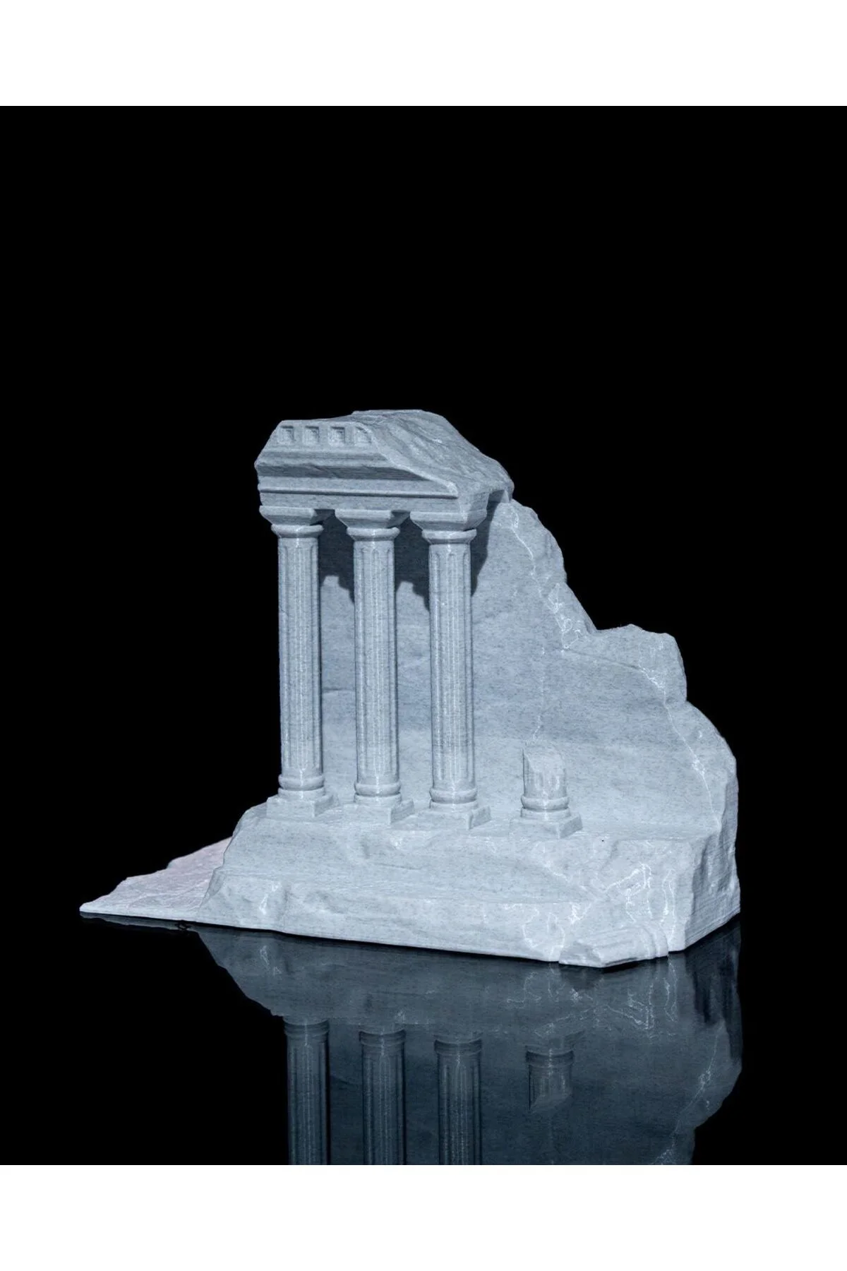 Antik Yunan Roma Sütün Dekoratif 3'lü Kitap Desteği 15CM