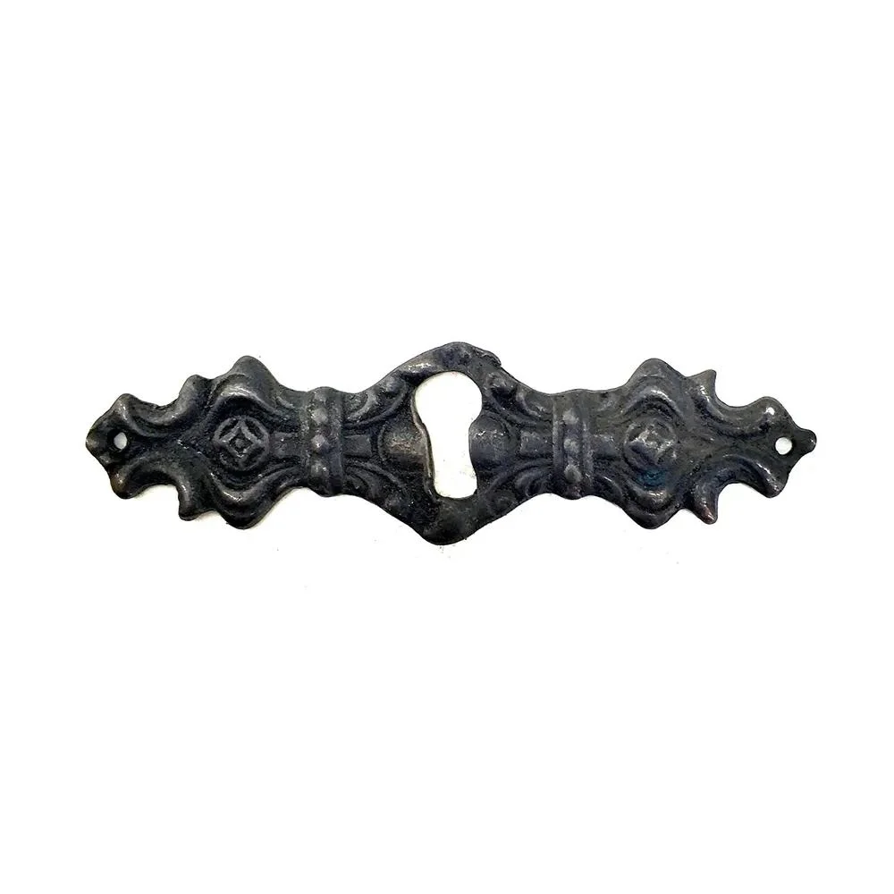 Antika Pirinç Anahtar Ağızlığı - Oksit Kaplama Dekoratif 28x104mm