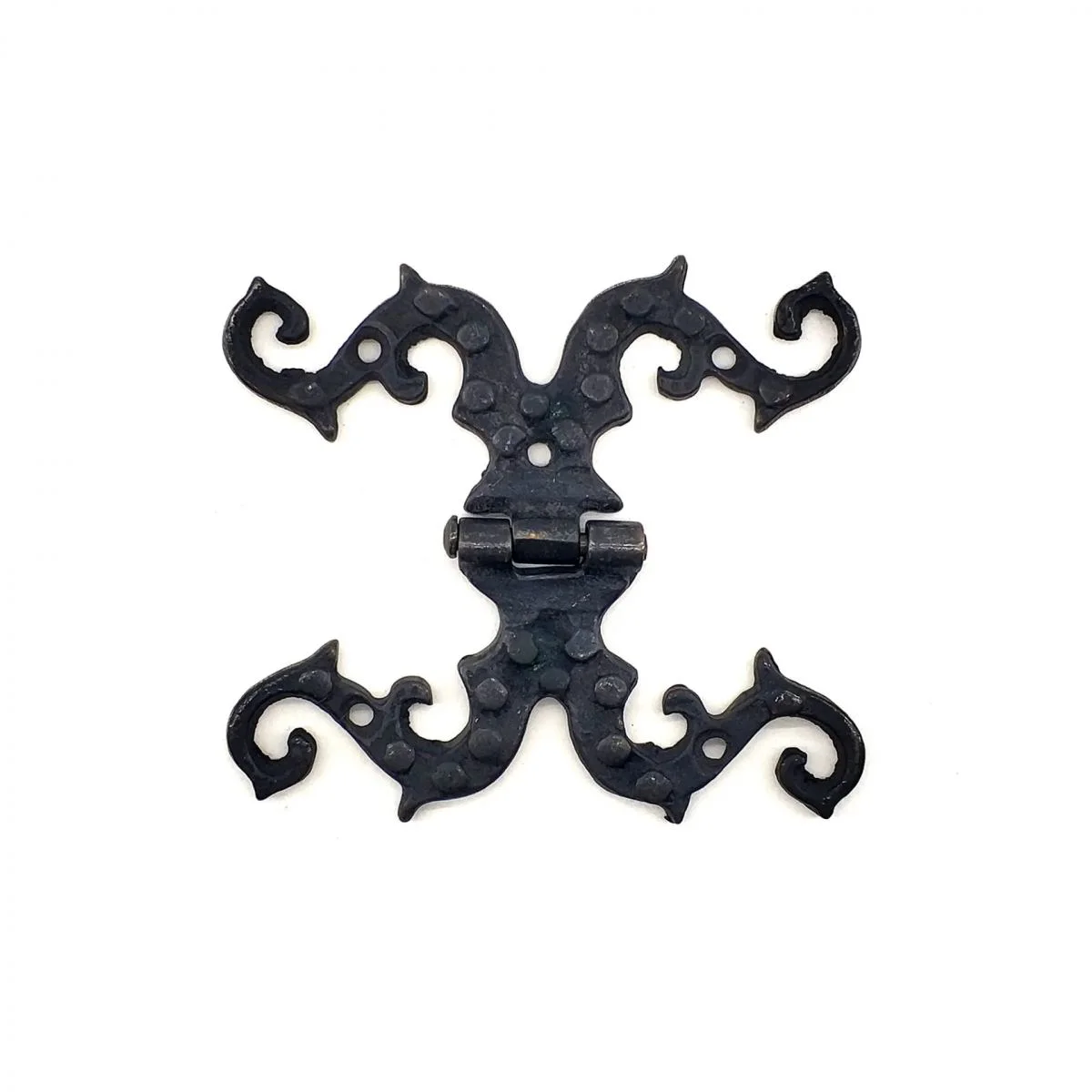 Antika Pirinç Süslü Menteşe 100x90mm Oksit Kaplama - Kapı ve Pencere İçin Şık Çözüm Antika Pirinç Süslü Menteşe 100x90mm Oksit Kaplama - Kapı ve Pencere İçin Şık Çözüm