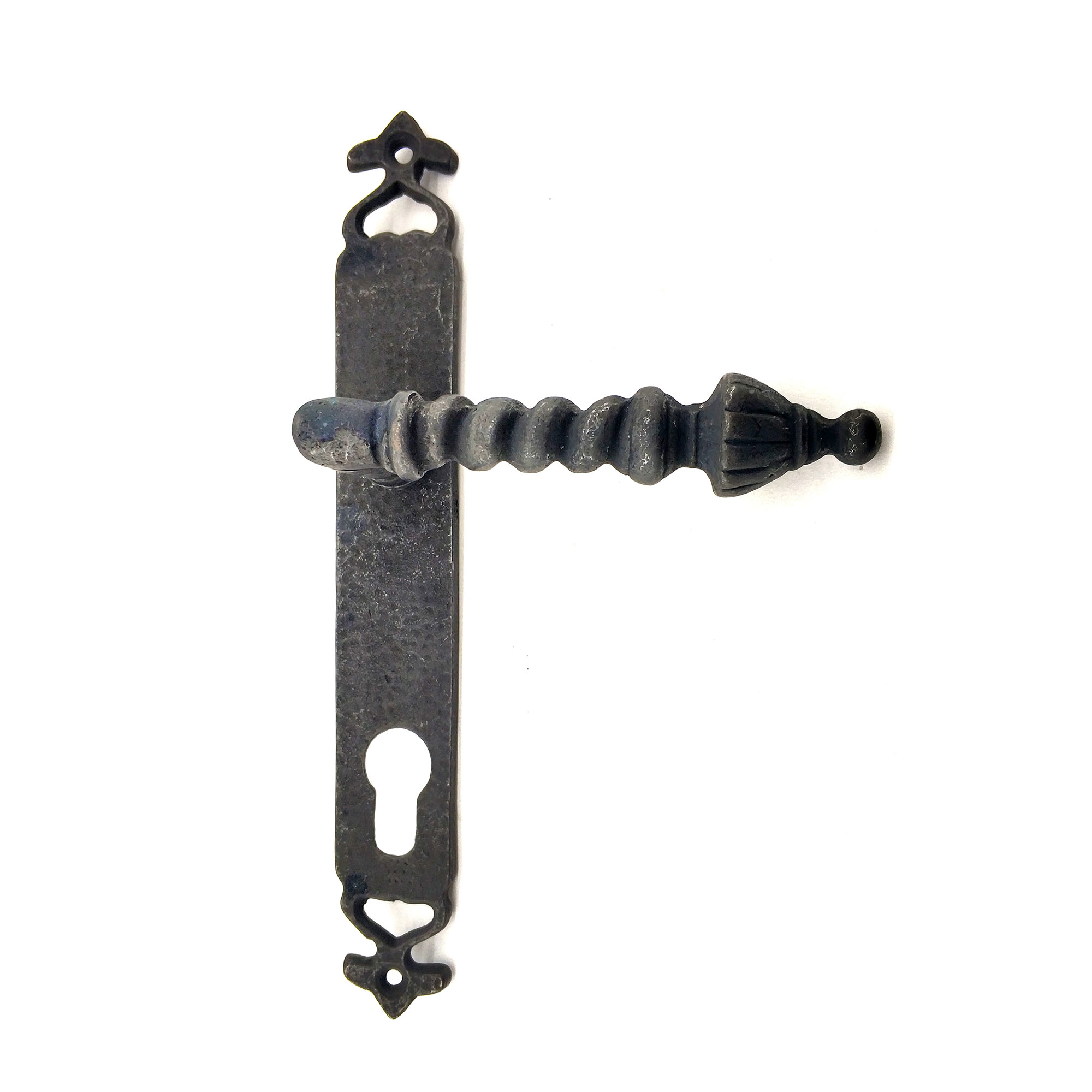 Antika Tarz Dekoratif Pirinç Burma Yale Kapı Kolu - 247x35 mm, Ok
