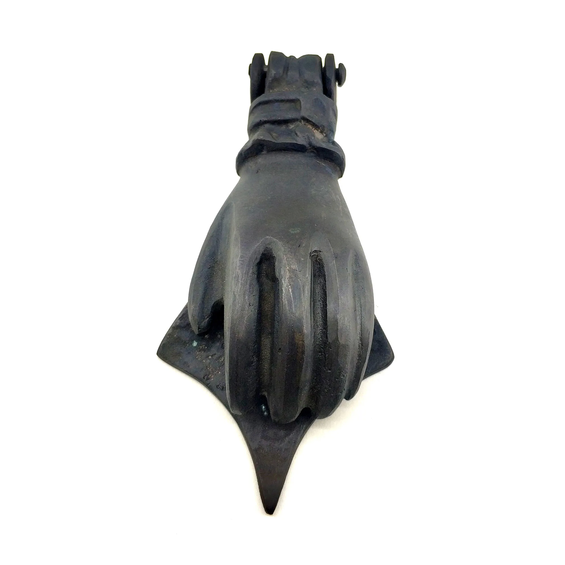 Antika Tarz Dekoratif Pirinç El Kapı Tokmağı, Taktak - 167x75 Mm,
