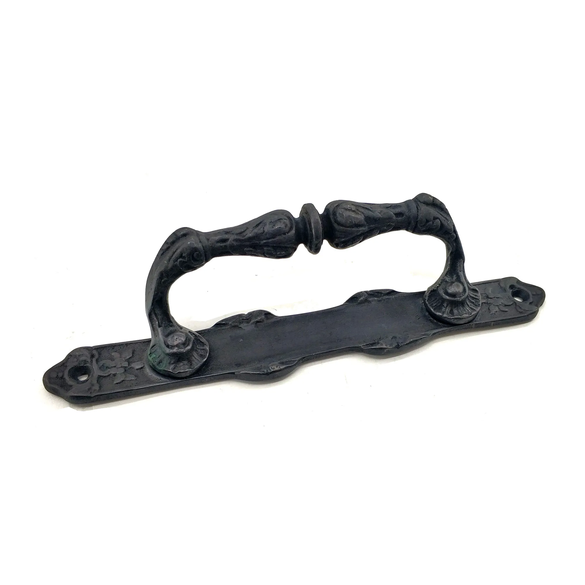 Antika Tarz Dekoratif Pirinç Dar Yan Çekme Kapı Kolu - 225x37 Mm,