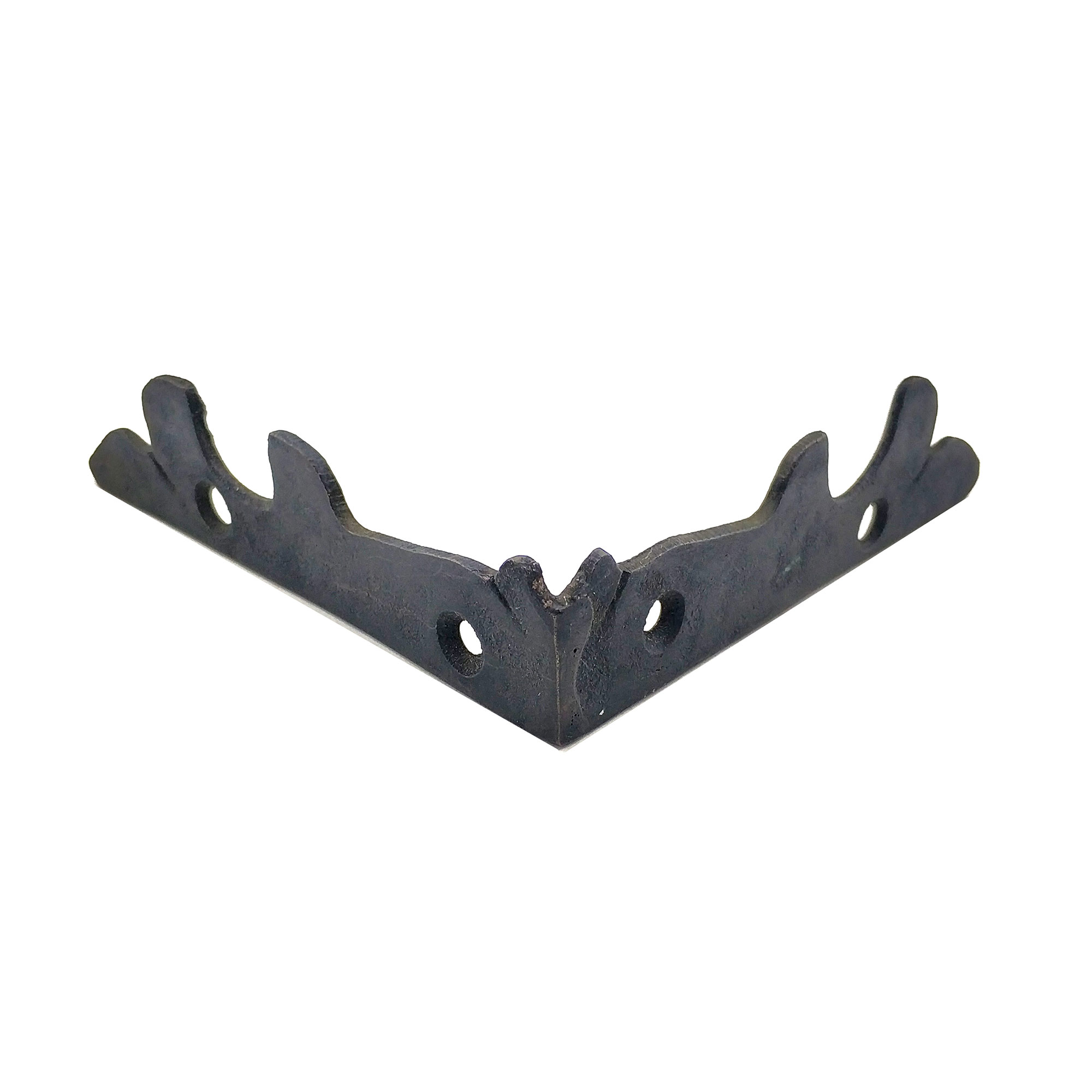 Evimdeyokyok Antika Tarz Dekoratif Pirinç Lale Köşe Gönye - Yan, 105X105 Mm, O