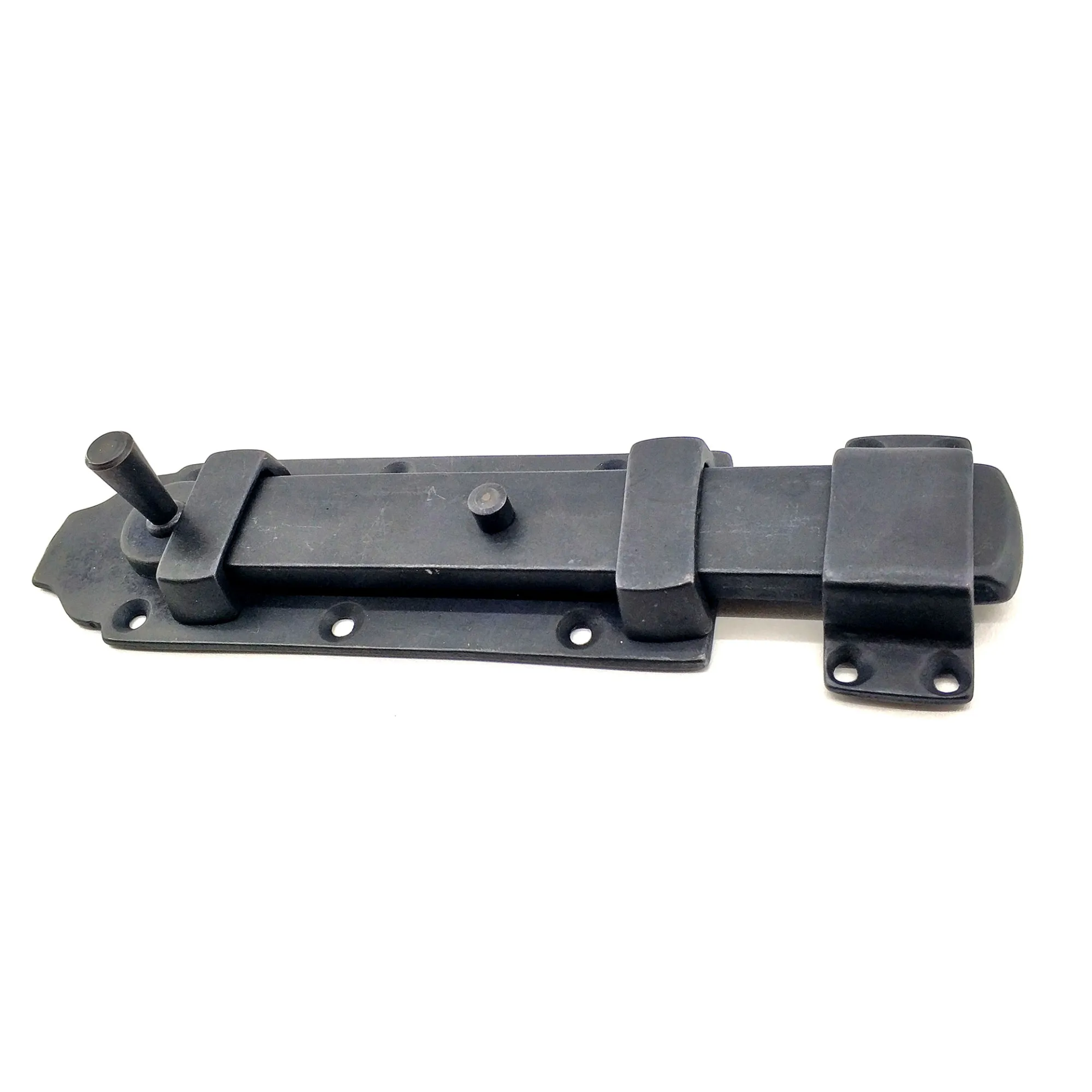 Antika Tarz Dekoratif Pirinç Yassı Kapı Sürgüsü - 55x215 Mm, Oksi