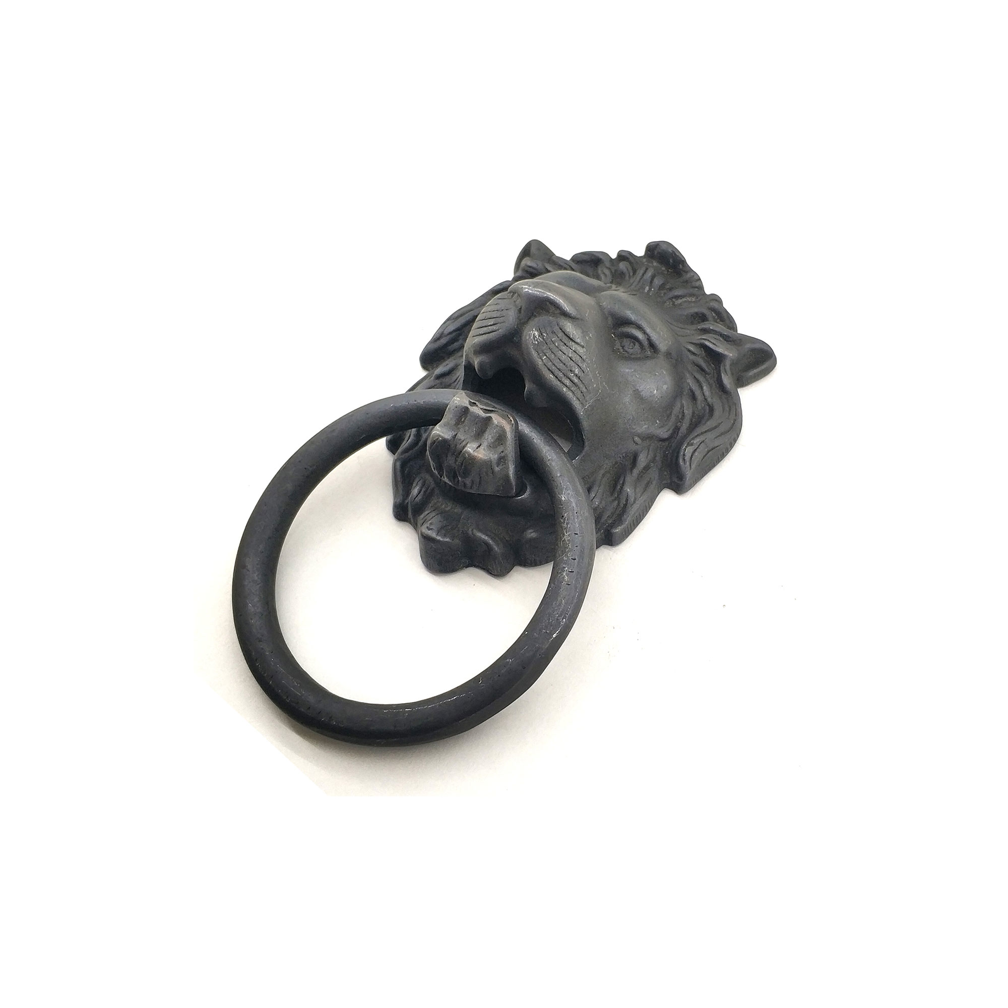 Antika Tarz Dekoratif Pirinç Aslan Kapı Tokmağı, Taktak - 102x130