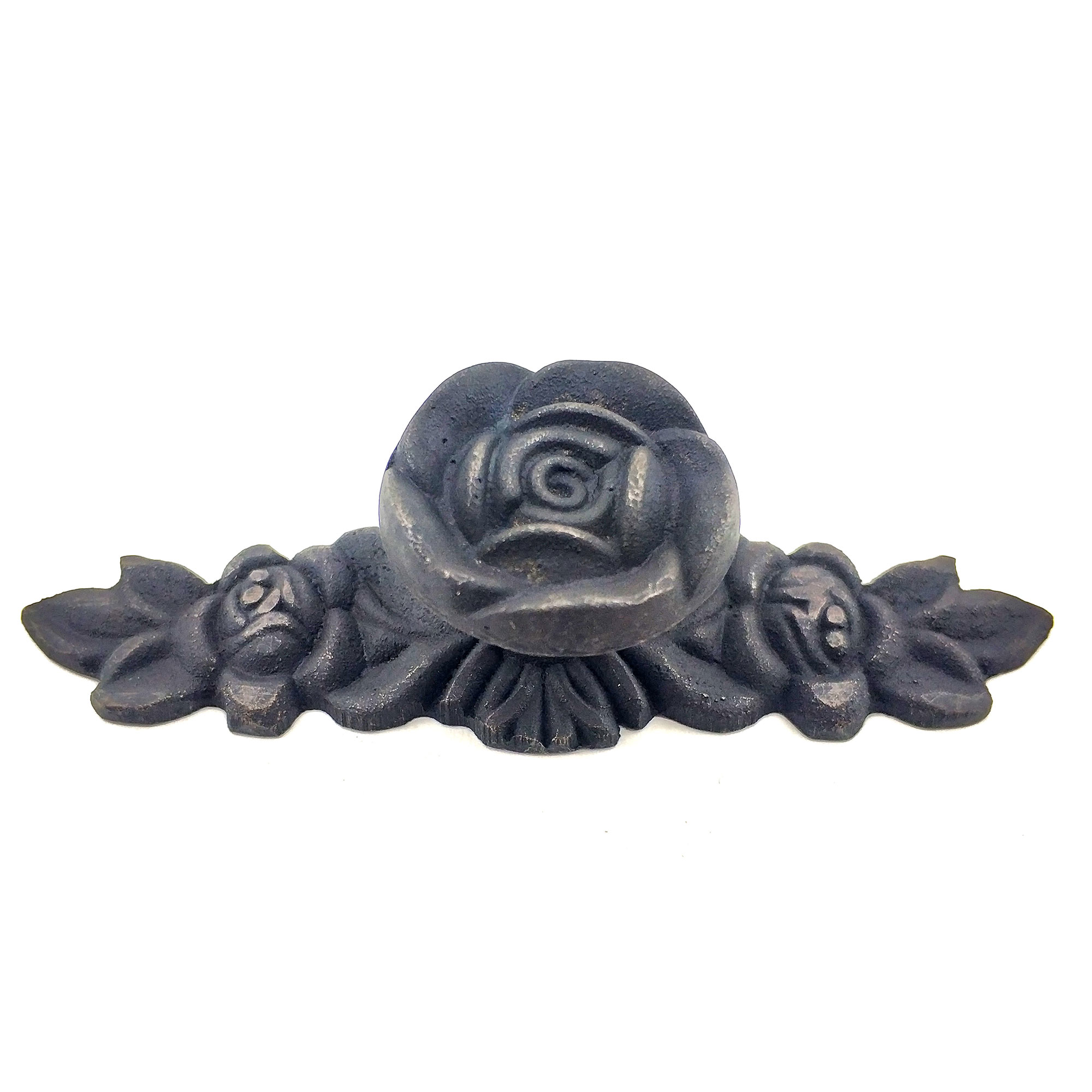 Evimdeyokyok Antika Tarz Dekoratif Pirinç Gül Düğme - 30X100 Mm, Oksit Tdrtr