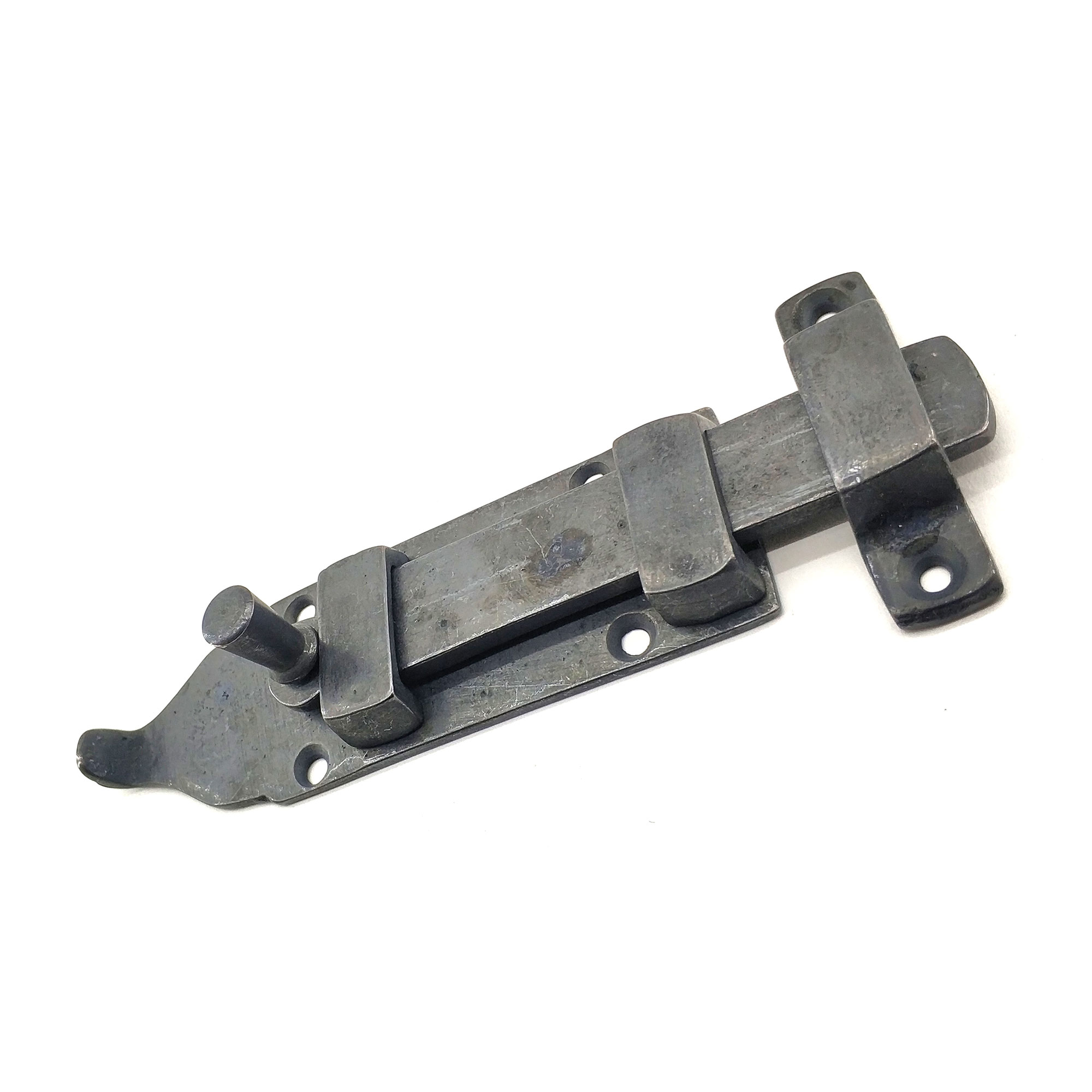Antika Tarz Dekoratif Pirinç Yassı Kapı Sürgüsü - 35x145 mm, Oksi