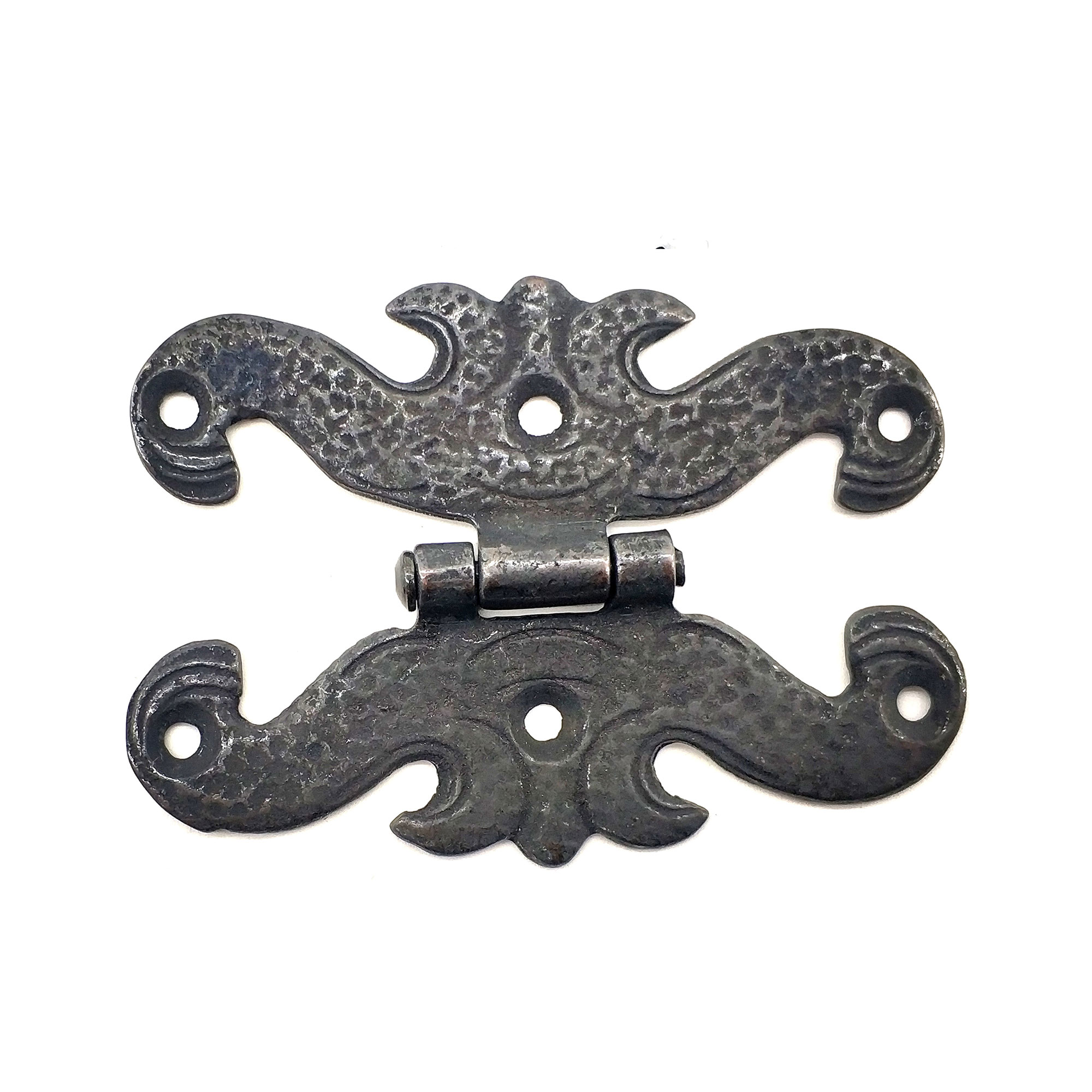 Antika Tarz Dekoratif Pirinç Kelebek Menteşe - 63x45 mm, Oksit Td