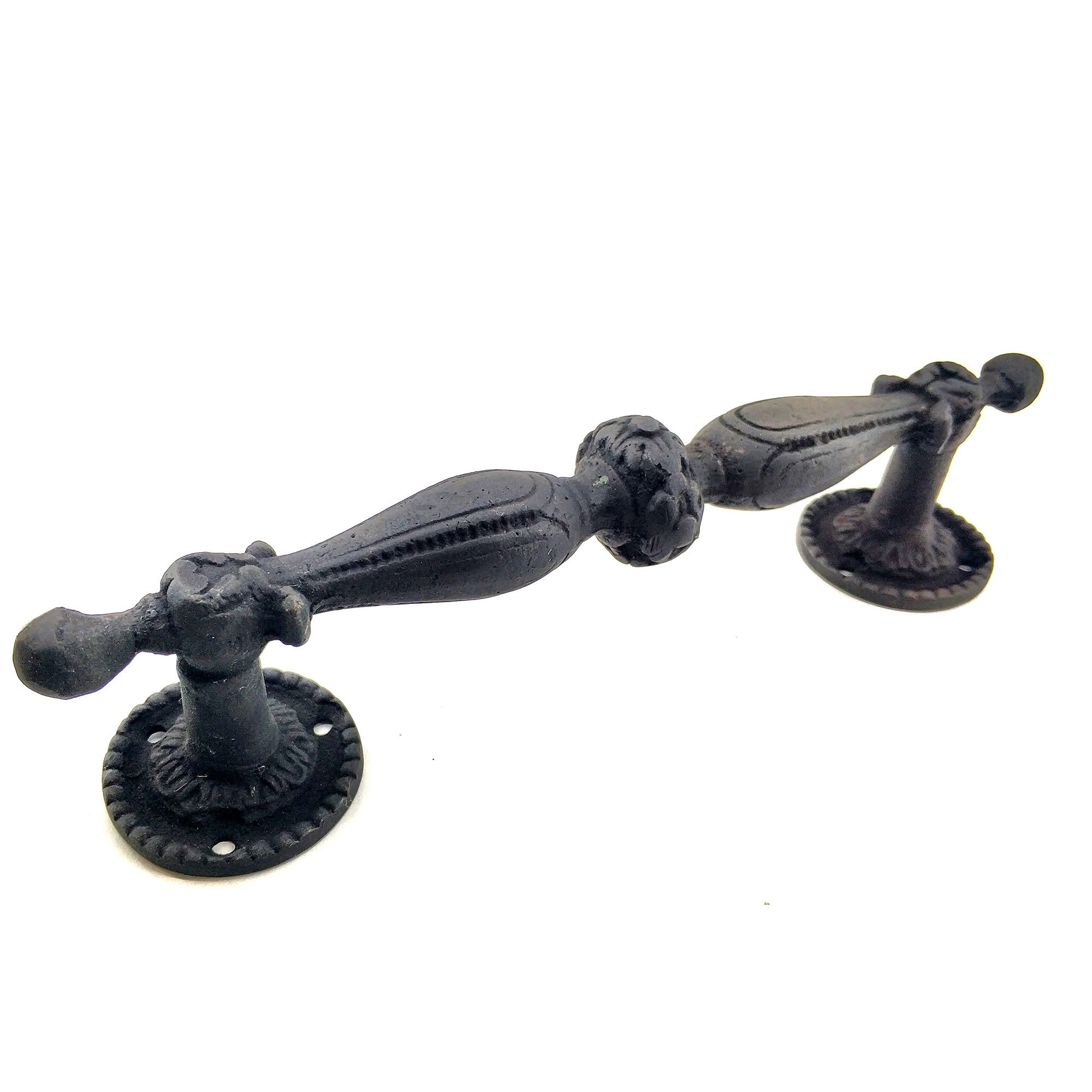 Antika Tarz Dekoratif Pirinç Sütun Çekme Kapı Kolu - 219x49 mm, O