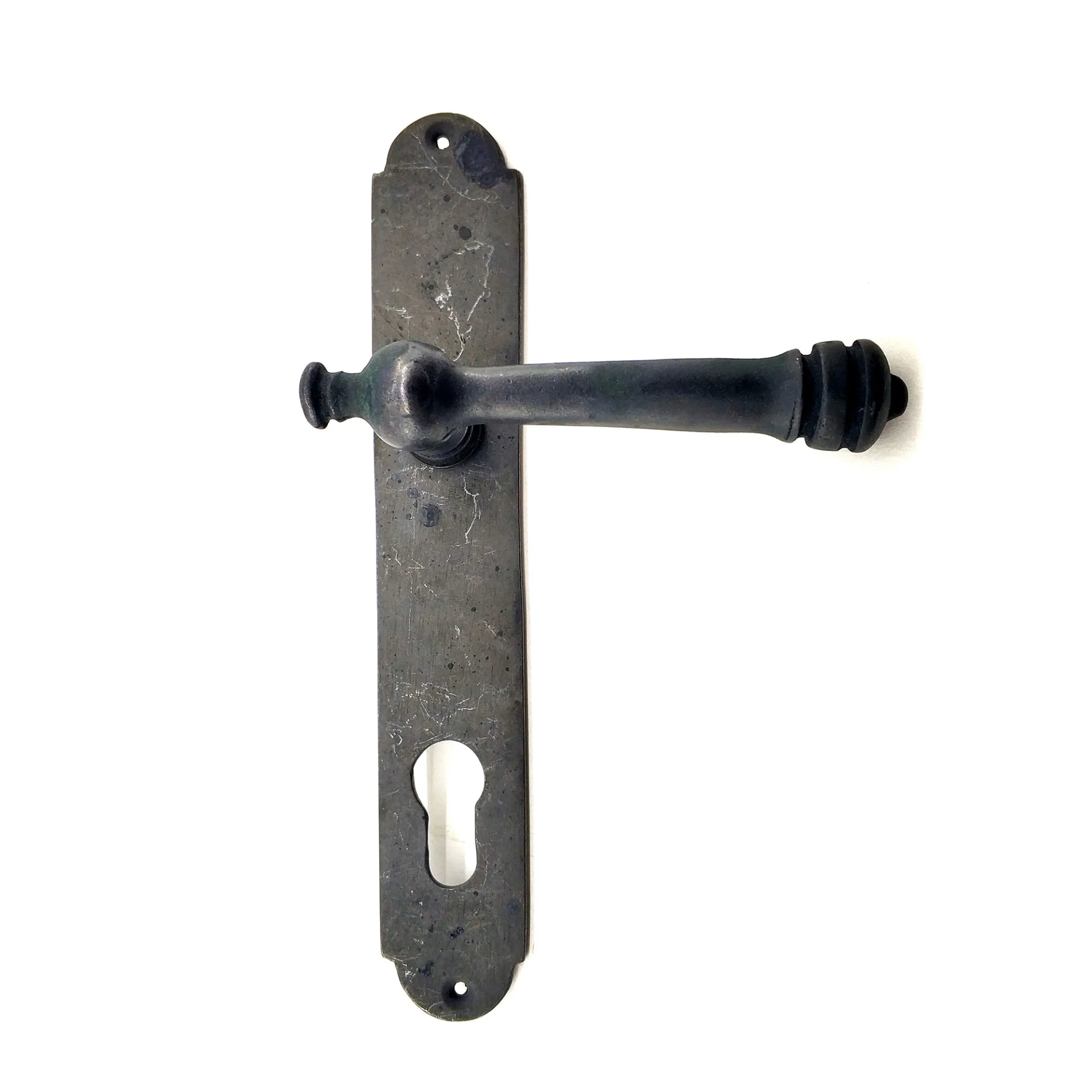 Antika Tarz Dekoratif Pirinç Taşra Banyo Kapı Kolu - 220x35 Mm, O