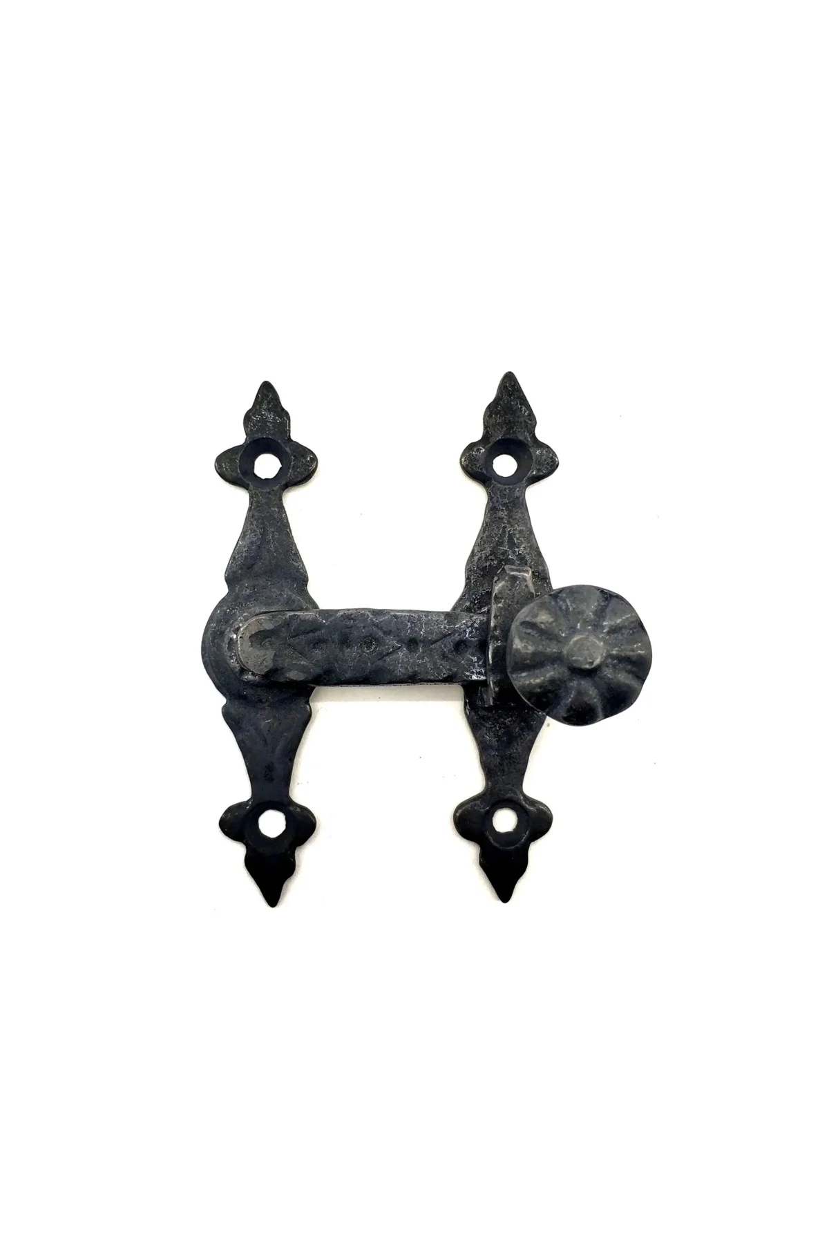 Antika Tarz Dekoratif Pirinç Kapı, Pencere Mandalı - 82x65 Mm, Ok