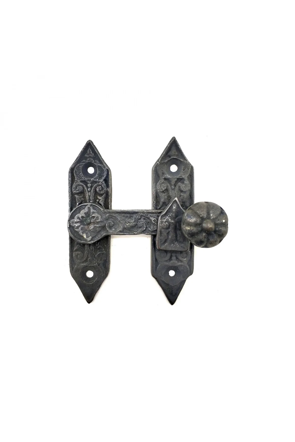 Antika Tarz Dekoratif Pirinç Kapı, Pencere Mandalı - 86X72 Mm, Oksit Antika Tarz Dekoratif Pirinç Kapı, Pencere Mandalı - 86X72 Mm, Oksit