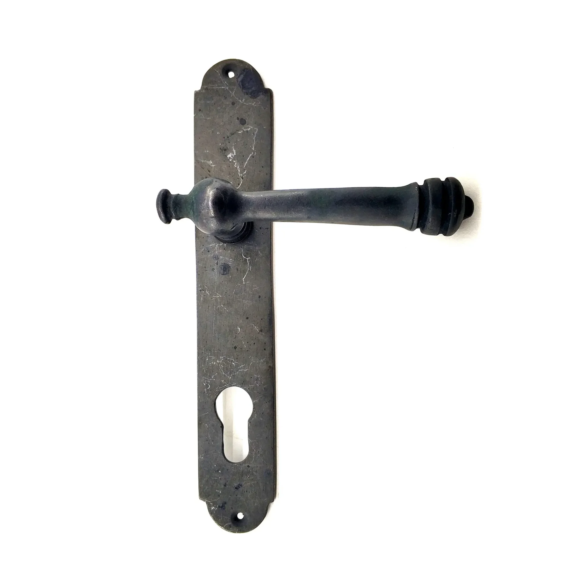 Antika Tarz Dekoratif Pirinç Taşra Banyo Kapı Kolu - 220x35 Mm, O