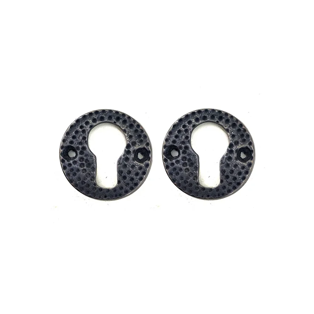 Antika Tarz Dekoratif Pirinç Oda Kilit Rozeti - 49mm, Oksit Antika Tarz Dekoratif Pirinç Oda Kilit Rozeti - 49mm, Oksit