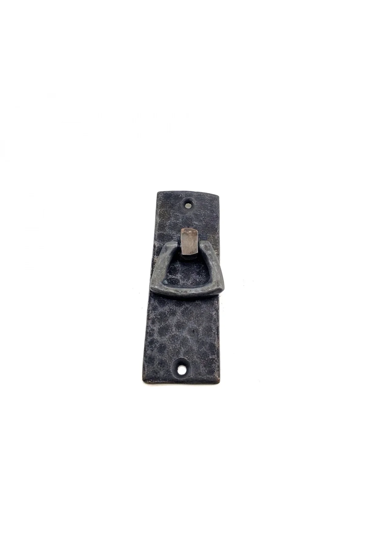 Antika Tarz Dekoratif Pirinç Dik Dövme Mobilya Kulbu - 90x31 Mm, 