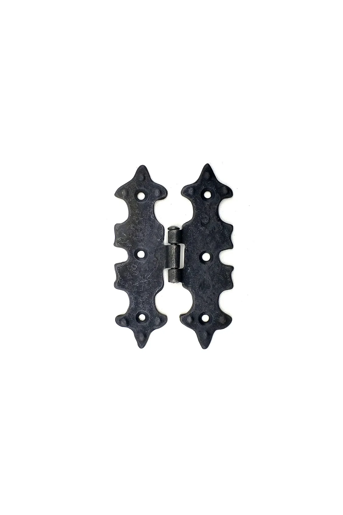 Antika Tarz Dekoratif Pirinç Lale Menteşe - 104x77 mm, Oksit Antika Tarz Dekoratif Pirinç Lale Menteşe - 104x77 mm, Oksit
