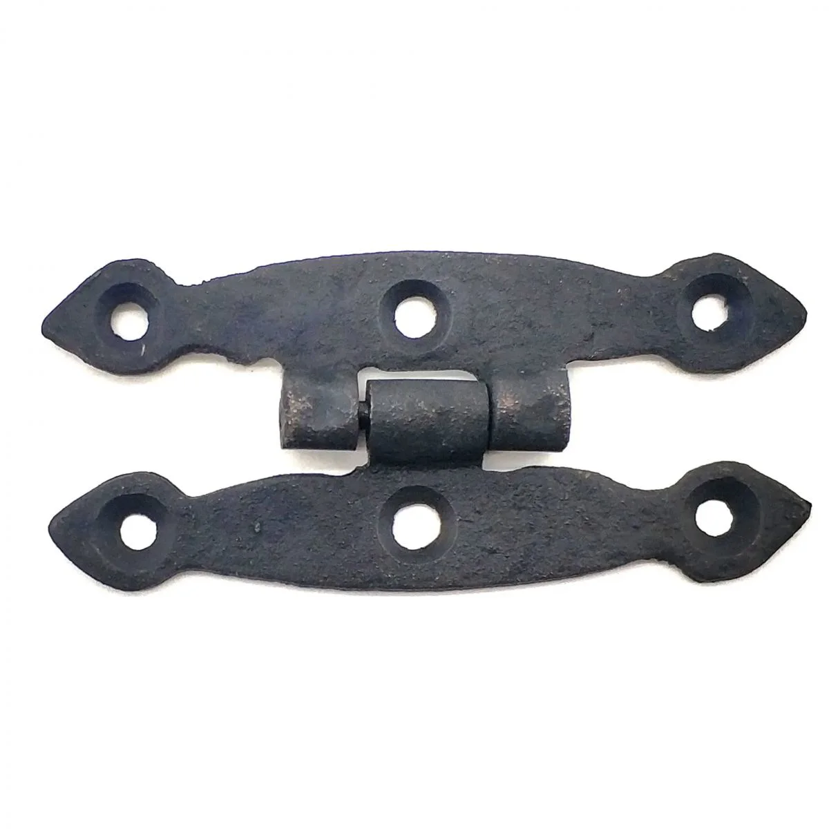 Antika Tarz Dekoratif Pirinç Dar Menteşe 75x39mm Oksit Kaplama
