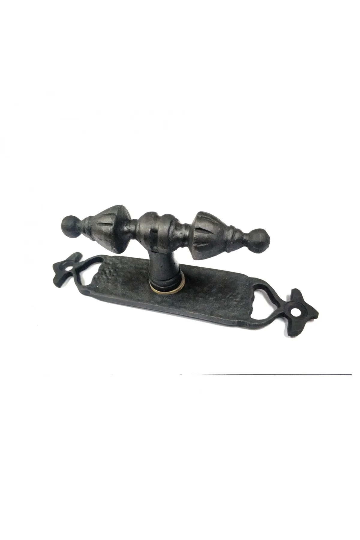 Antika Tarz Dekoratif Pirinç Burma Pencere Kolu - 152x32 Mm, Oksi