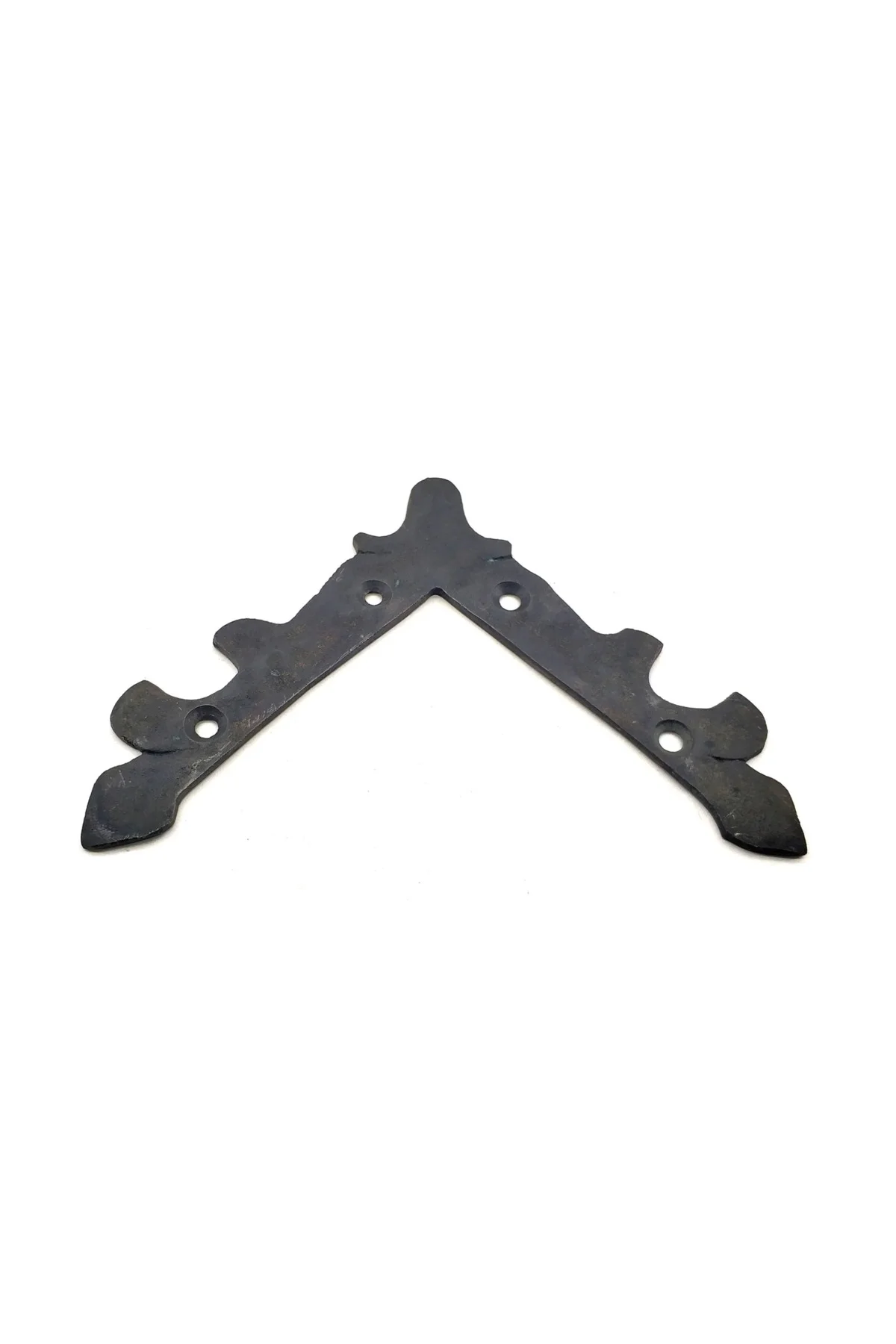 Antika Tarz Dekoratif Pirinç Lale Köşe Gönye - Üst, 133x133 Mm, O