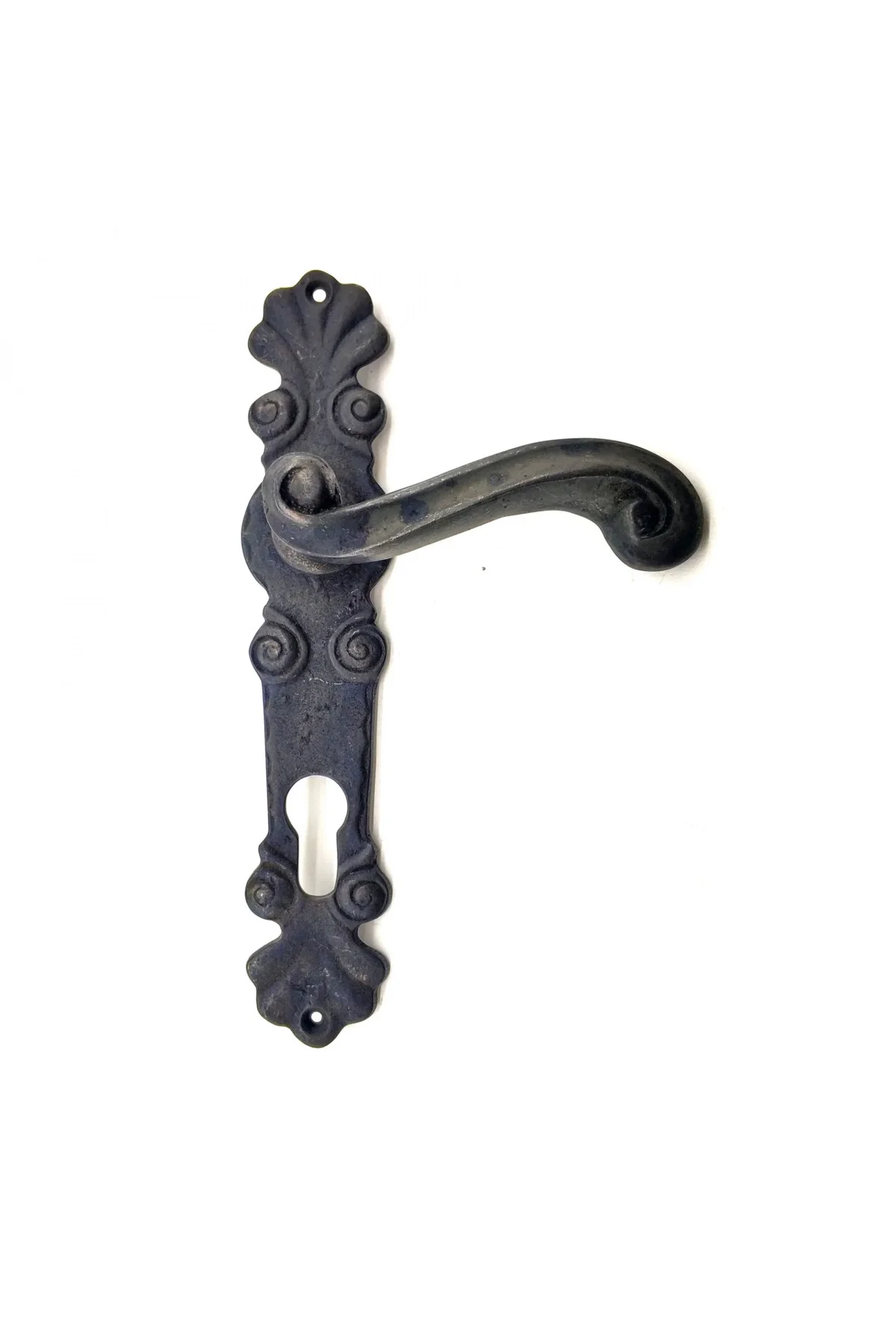 Antika Tarz Dekoratif Pirinç Okyanus Yale Kapı Kolu - 230x46 Mm, 