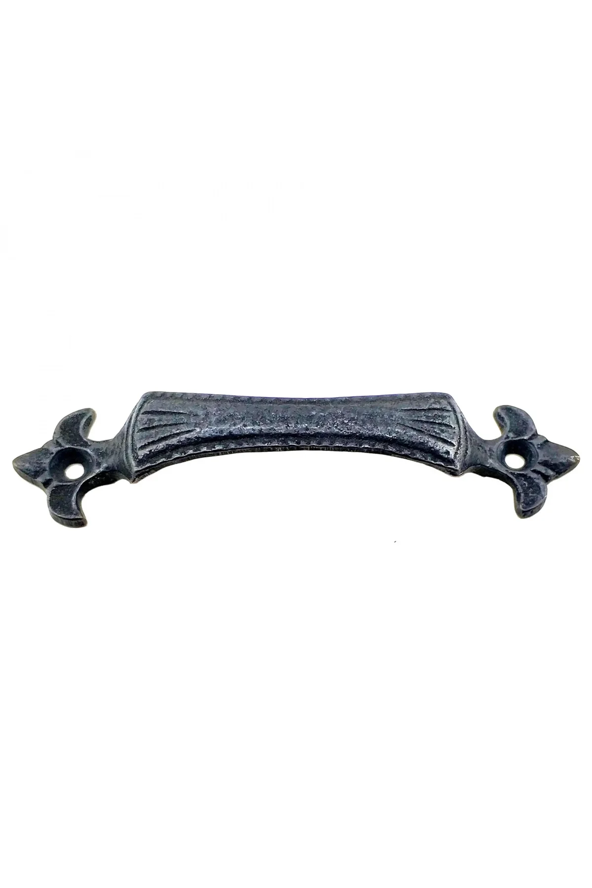 Antika Tarz Dekoratif Pirinç Lale Mobilya Kulbu - 27x115 Mm, Oksi