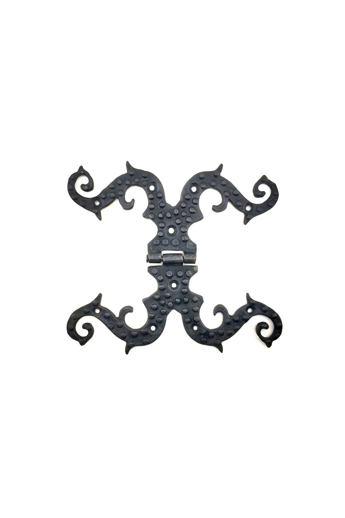 Antika Tarz Dekoratif Pirinç Süslü Menteşe - 190x170 mm, Oksit Antika Tarz Dekoratif Pirinç Süslü Menteşe - 190x170 mm, Oksit