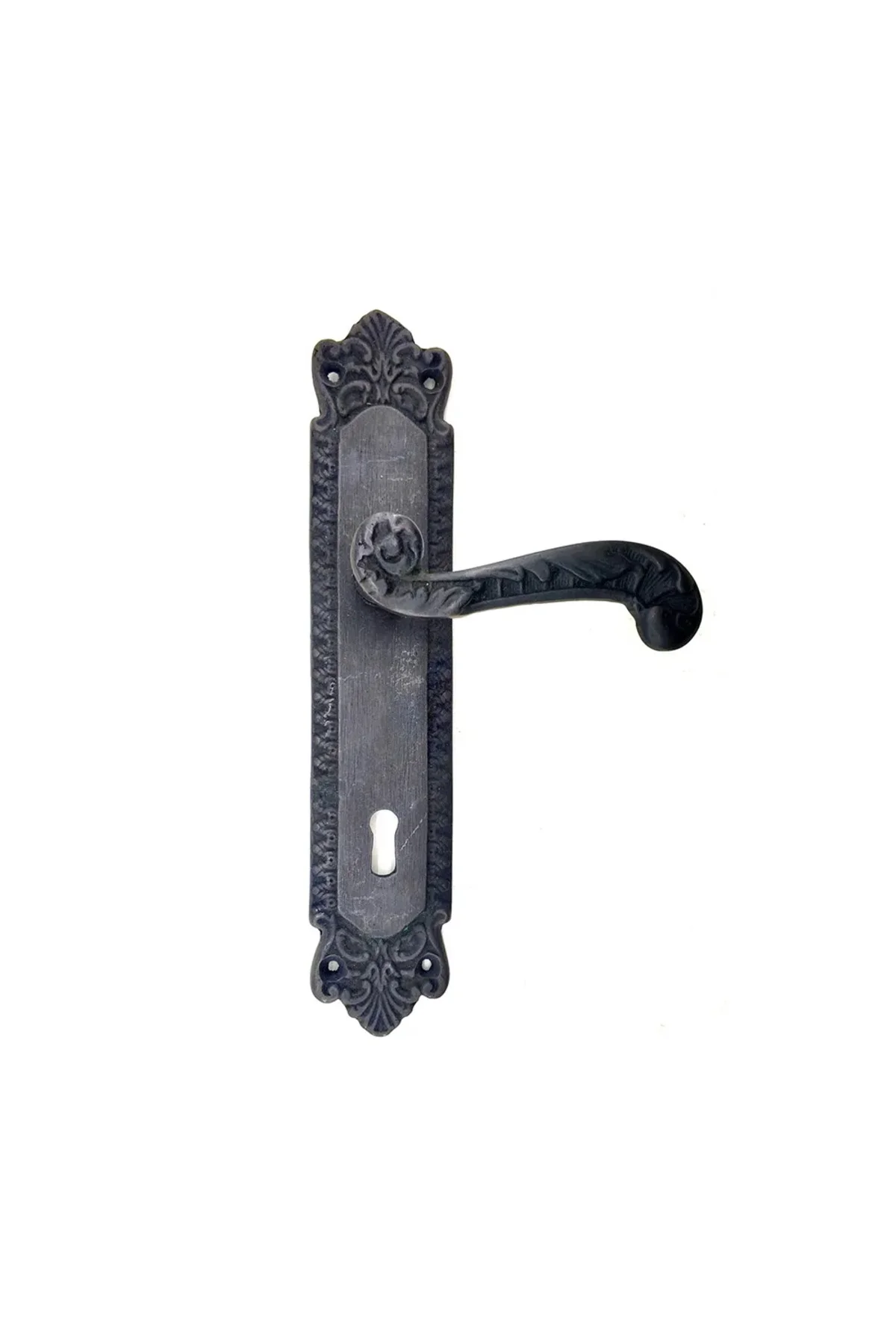 Antika Tarz Dekoratif Pirinç Sultan Yale Kapı Kolu - 270x54mm, Ok