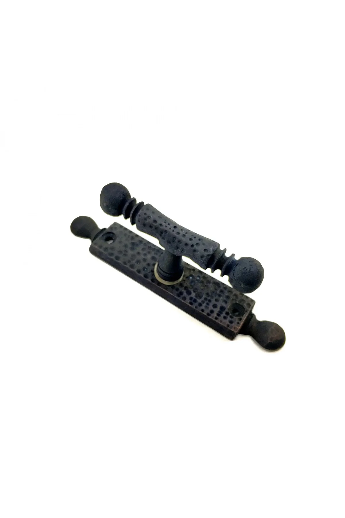Antika Tarz Dekoratif Pirinç Misket Pencere Kolu - 165x32 Mm, Oks