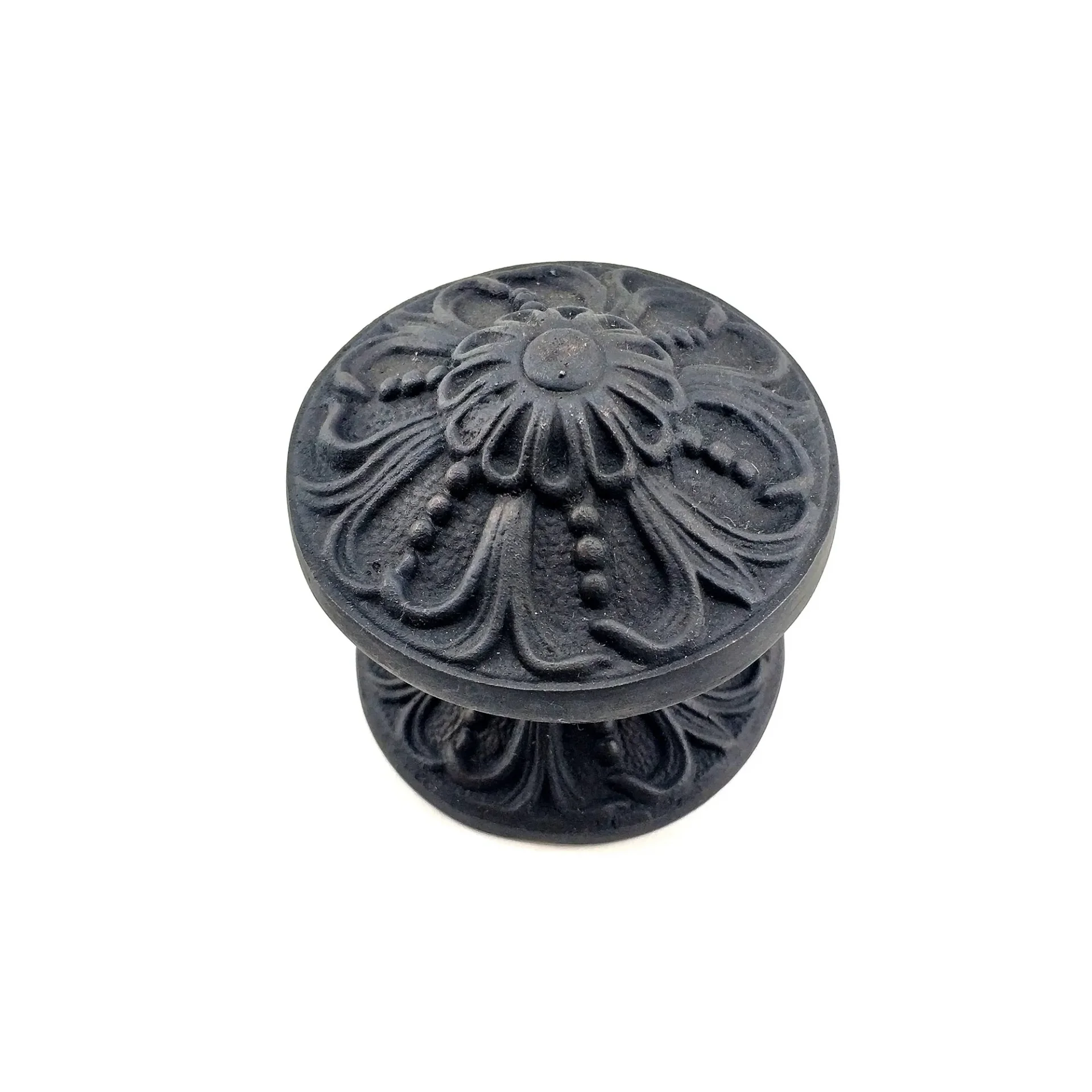Antika Tarz Dekoratif Pirinç Çiçekli Kapı Tokmağı - 80 Mm Çap, Oksit Antika Tarz Dekoratif Pirinç Çiçekli Kapı Tokmağı - 80 Mm Çap, Oksit