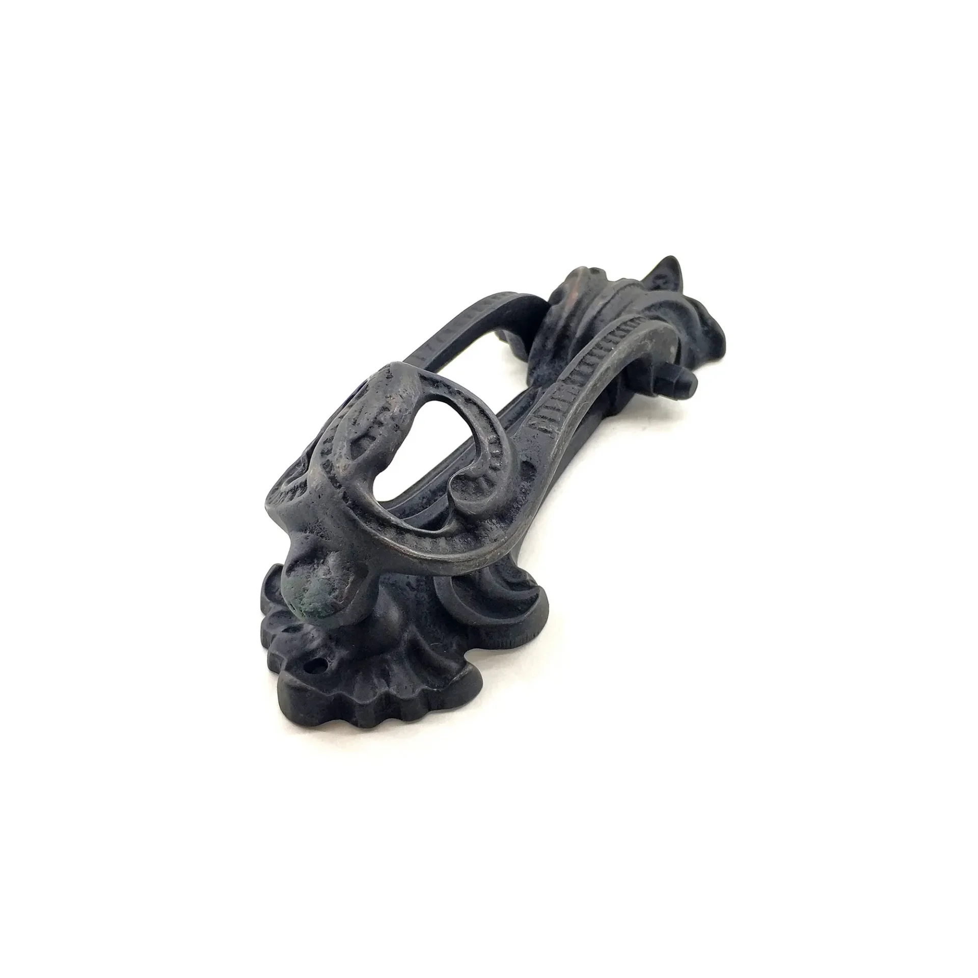 Antika Tarz Dekoratif Pirinç Doğa Kapı Tokmağı, Taktak - 205x73 Mm, Oksit Antika Tarz Dekoratif Pirinç Doğa Kapı Tokmağı, Taktak - 205x73 Mm, Oksit
