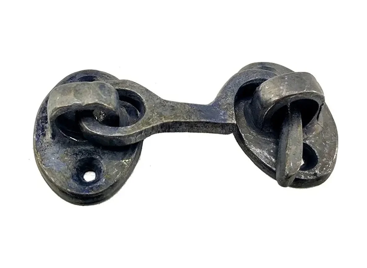 Antika Tarz Dekoratif Pirinç Çengeli - 5cm, Oksit