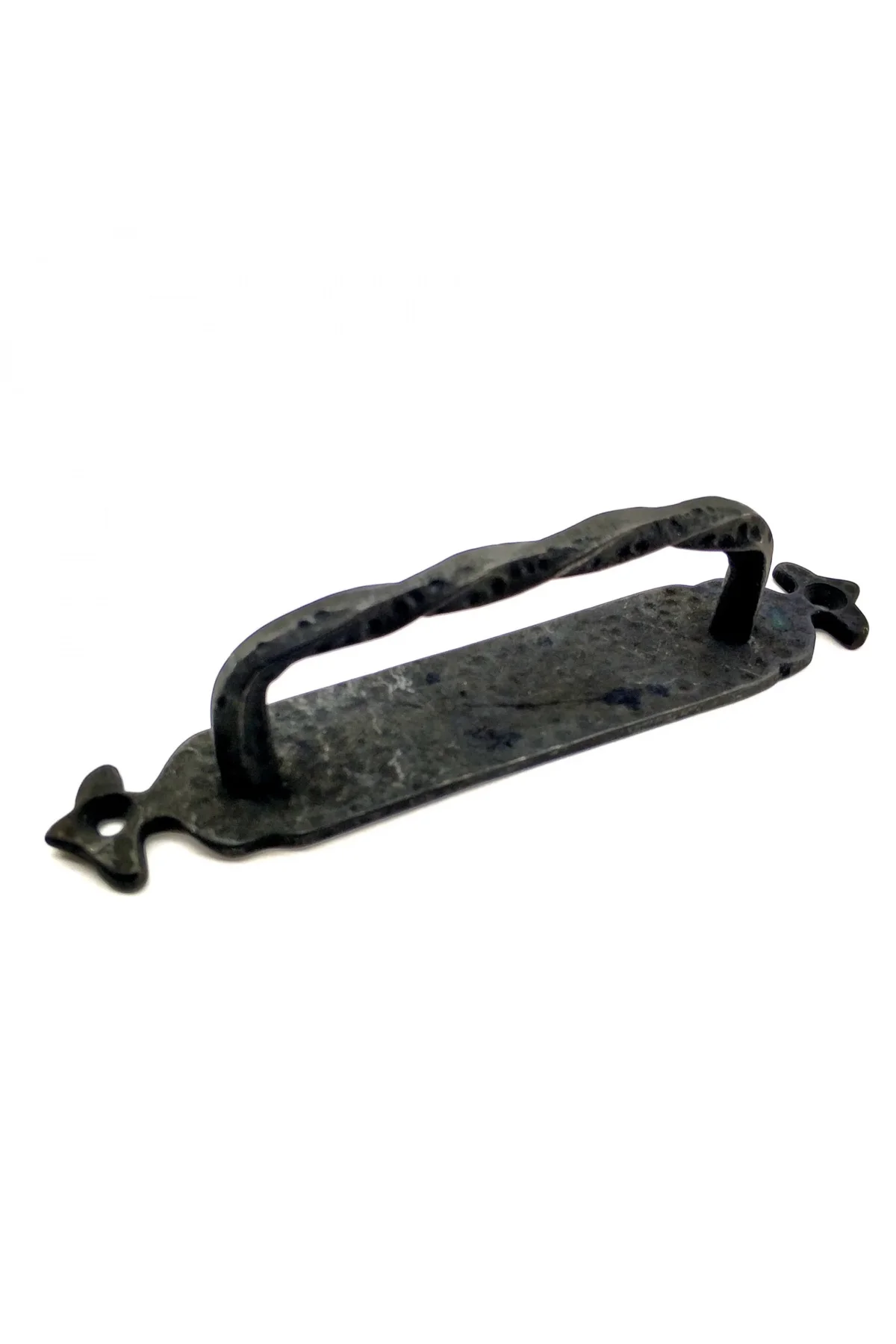 Antika Tarz Dekoratif Pirinç Burgulu Çekme Kol - 205x33 Mm, Oksit