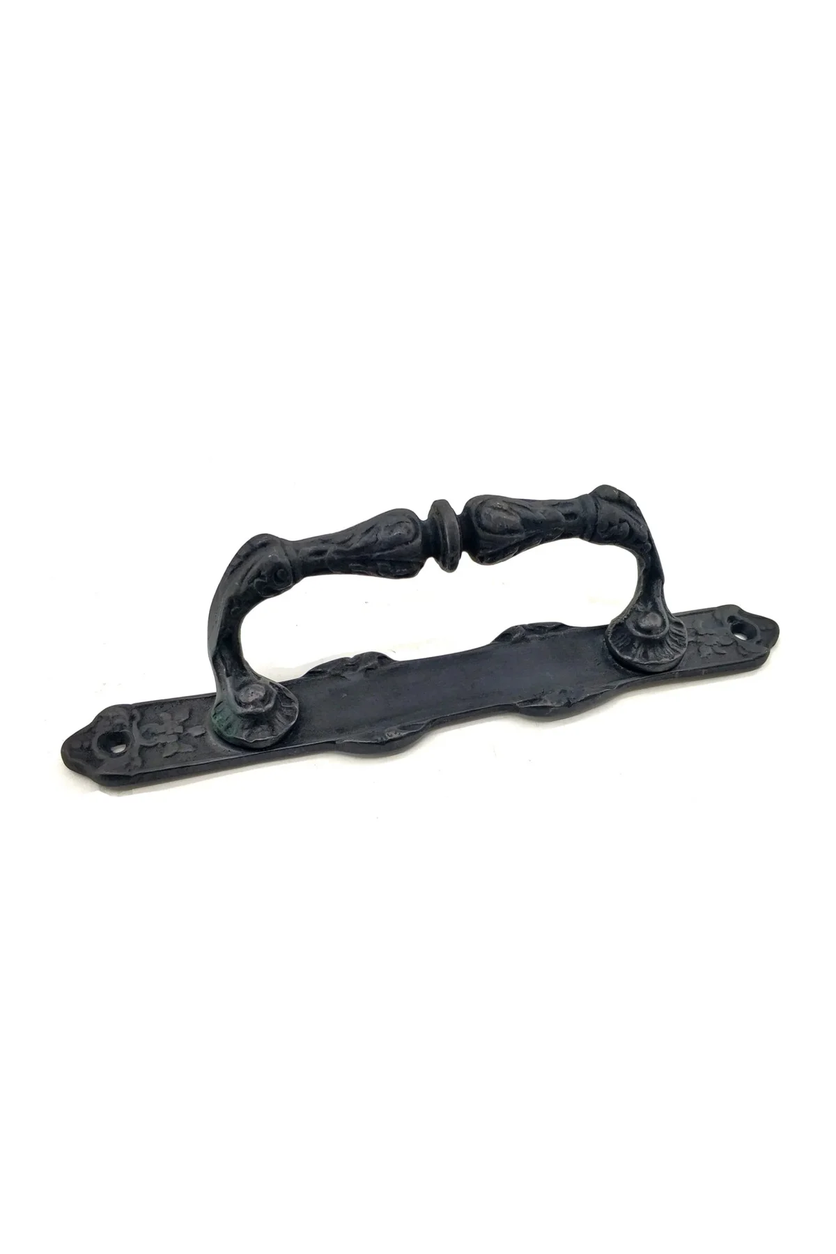 Antika Tarz Dekoratif Pirinç Dar Yan Çekme Kapı Kolu - 225x37 Mm,