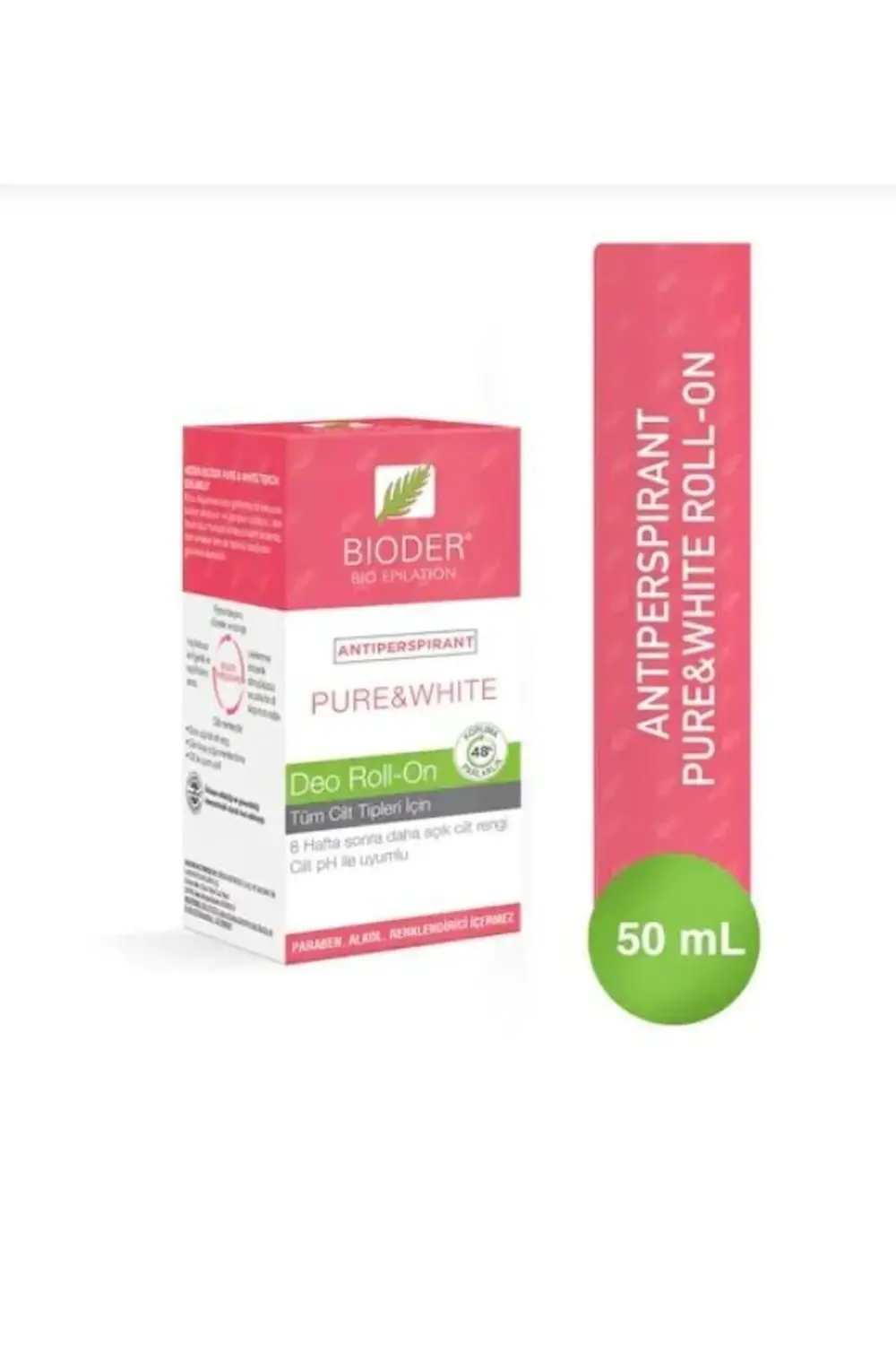 Antiperspırant Pure&White Roll-on 50 ml 8680512631071