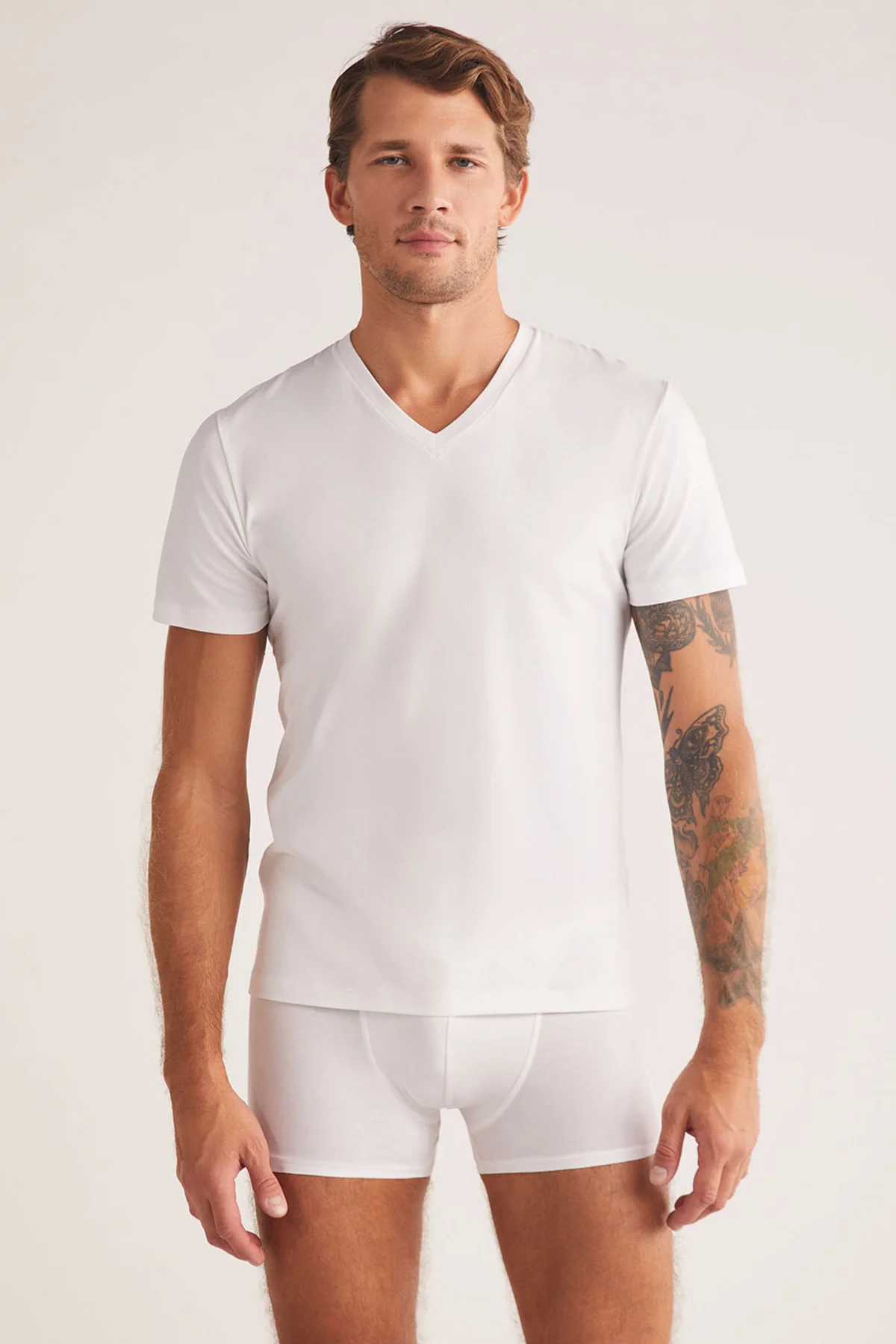 Antonio V Yaka Modal Pamuklu Erkek Tshirt Antonio V Yaka Modal Pamuklu Erkek Tshirt