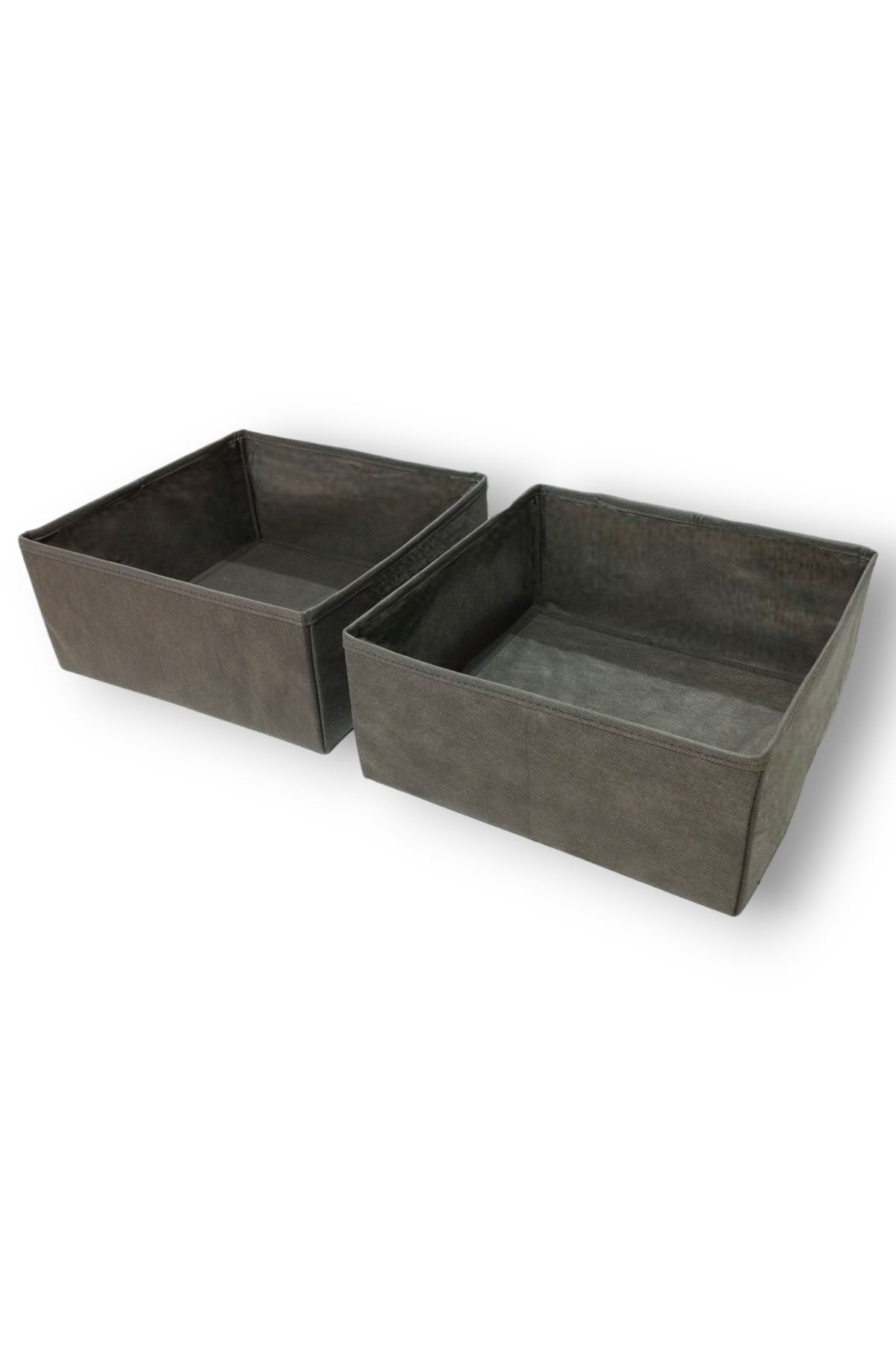 Antrasit 2'li Çekmece Içi Düzenleyici Organizer Set - Çok Amaçlı 