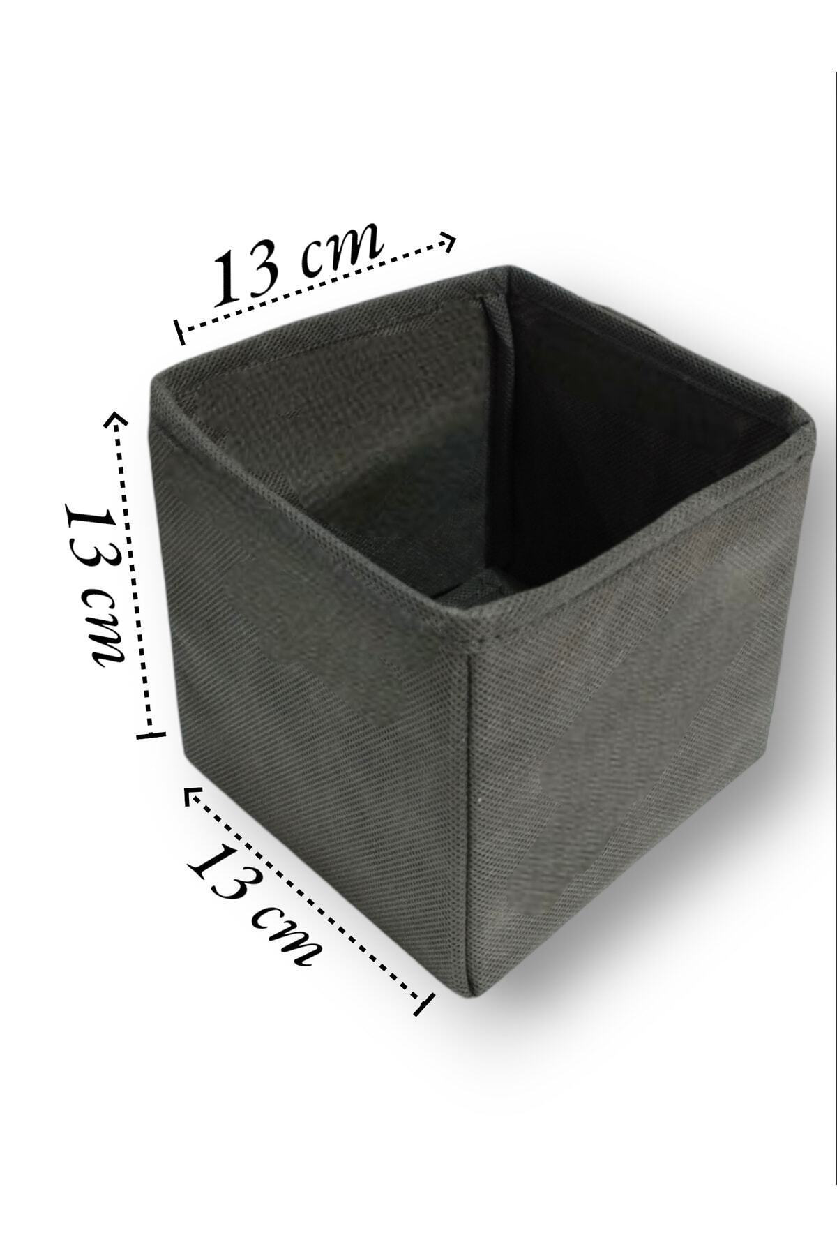 Antrasit 6'lı Çekmece Içi Düzenleyici Organizer Set - Çok Amaçlı 