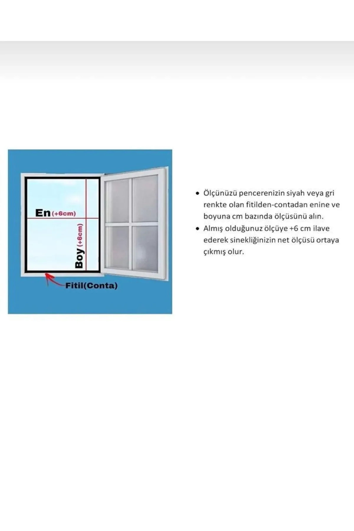 Arn Yapi Antrasit Gri Menteşeli Pencere Sinekliği