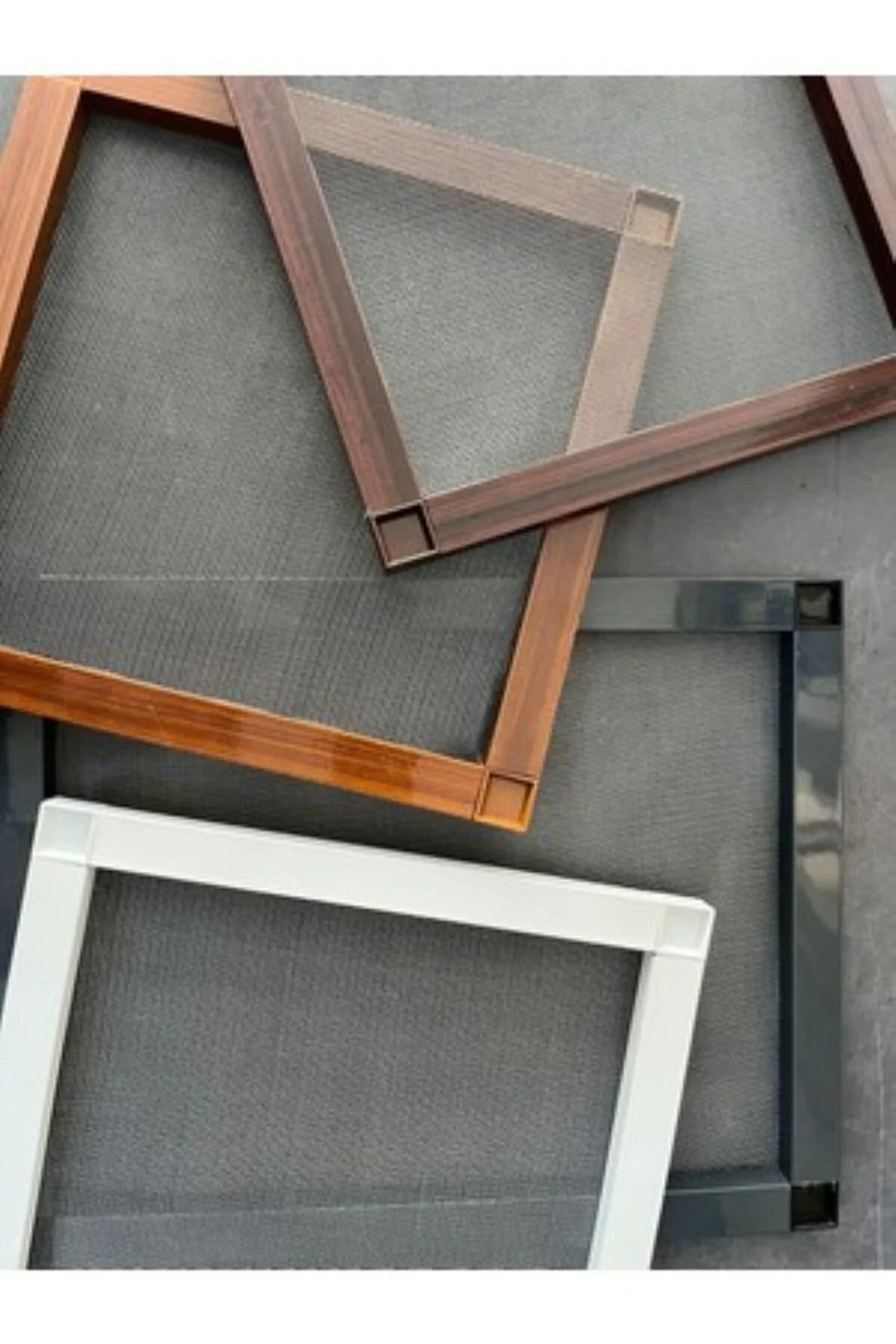 Antrasit Gri Menteşeli Pencere Sinekliği