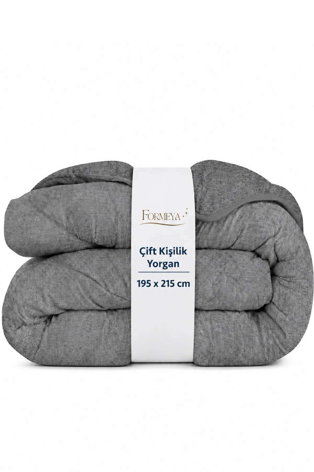 Antrasit Gri Soft Kışlık Yorgan Çift Kişilik 195*215