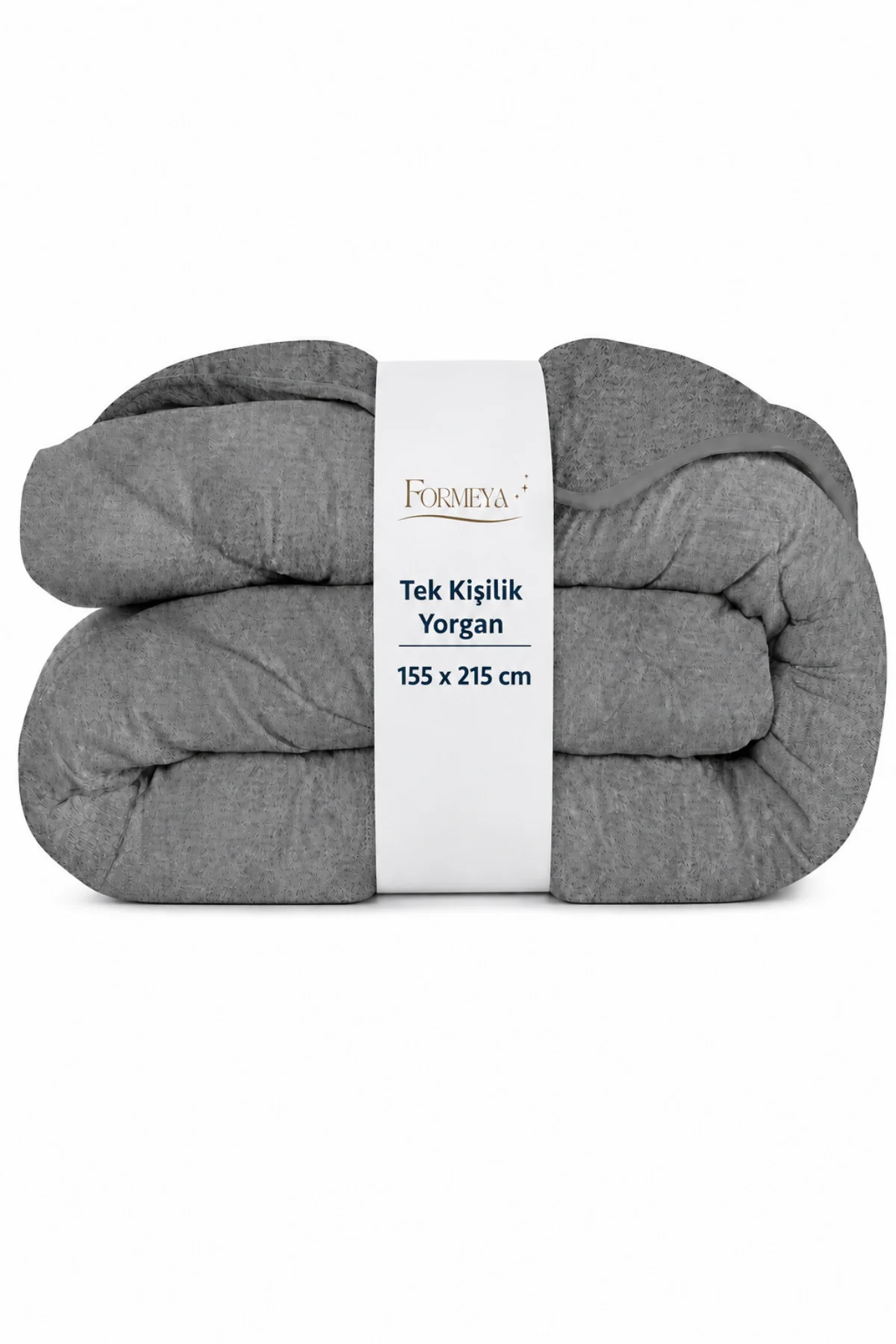 Antrasit Gri Soft Kışlık Tek Kişilik Yorgan 155*215 cm
