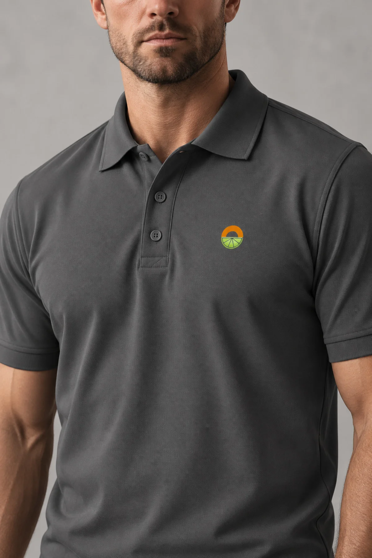 Antrasit Minimalist Logolu Polo Yaka Kısa Kollu Tişört Antrasit Minimalist Logolu Polo Yaka Kısa Kollu Tişört