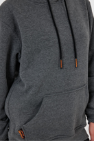 Antrasit Renk Kanguru Cepli Kapüşonlu Sweatshirt 1205 - ANTRASİT