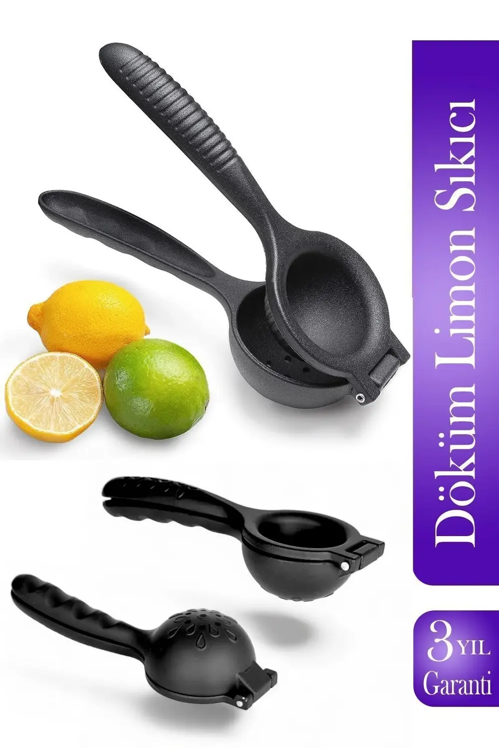 Anushka Home Lüx Demir Döküm Limon Sıkacağı Limon Presi Büyük Boy